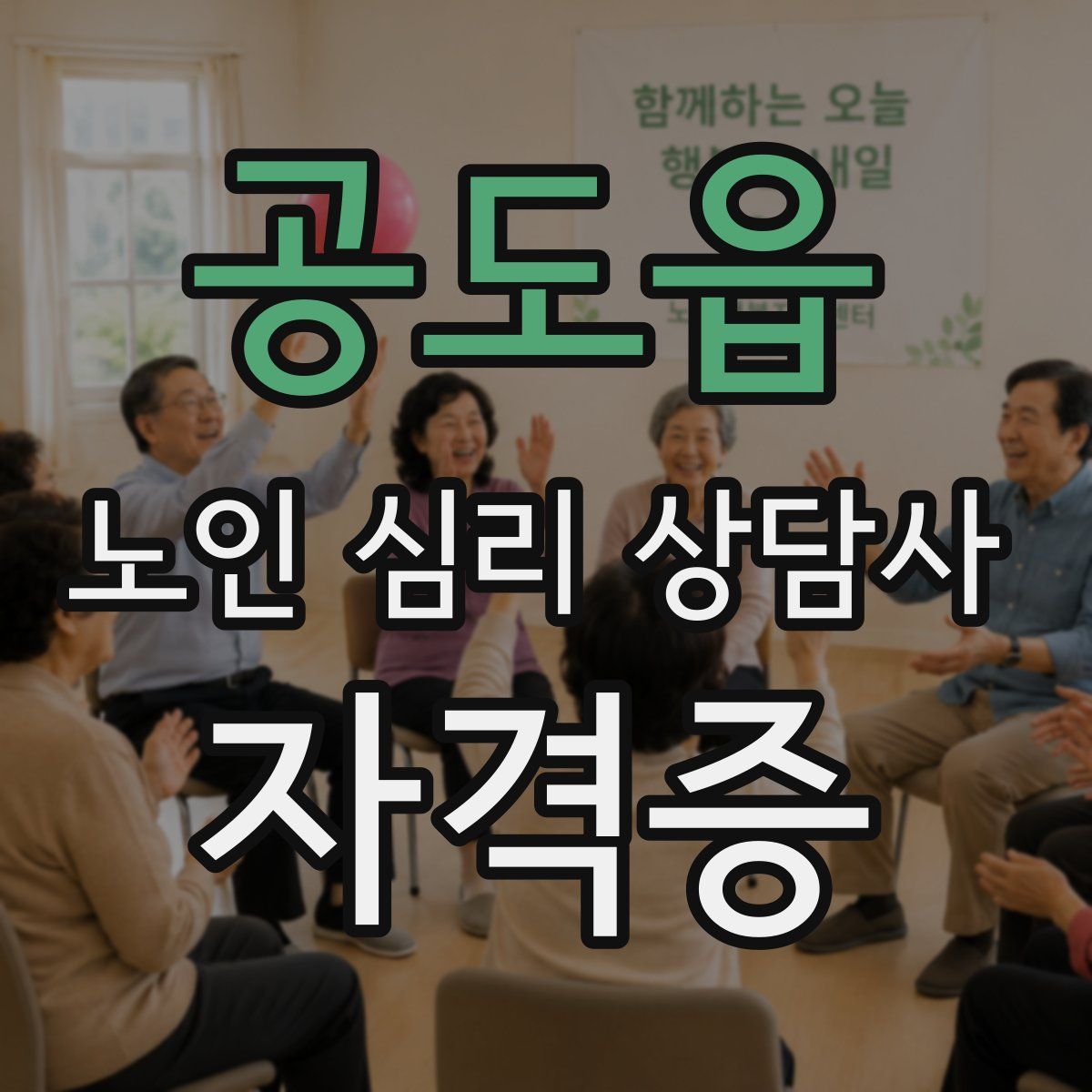 공도읍 노인 심리 상담사 자격증