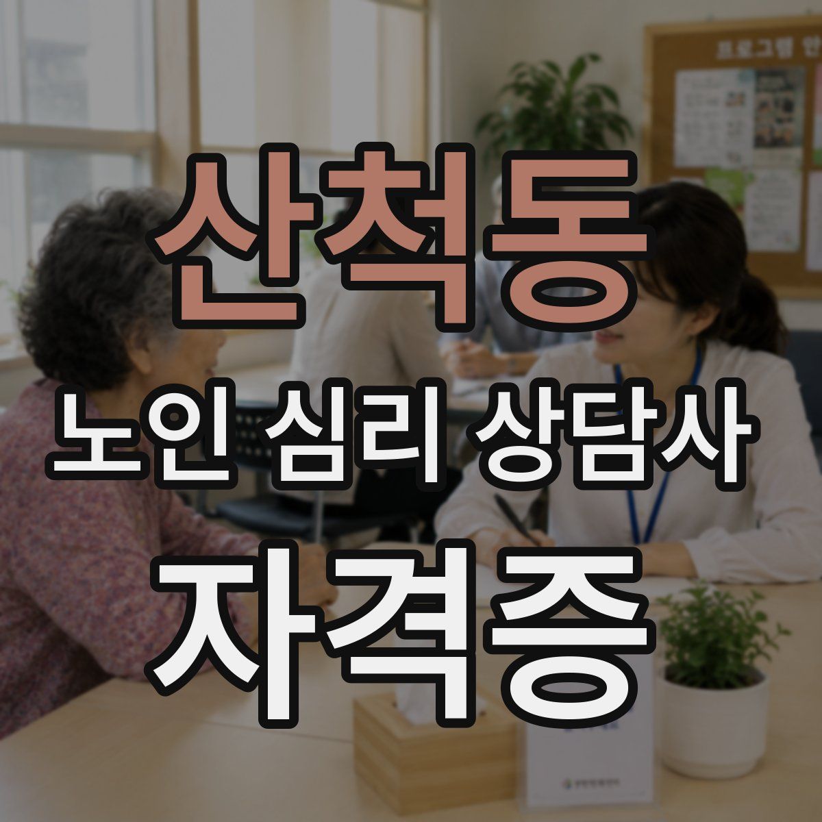 산척동 노인 심리 상담사 자격증
