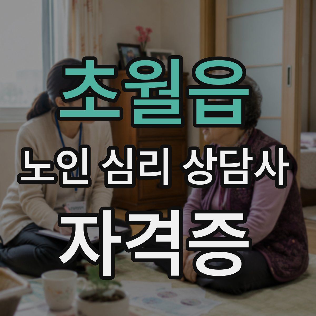 초월읍 노인 심리 상담사 자격증
