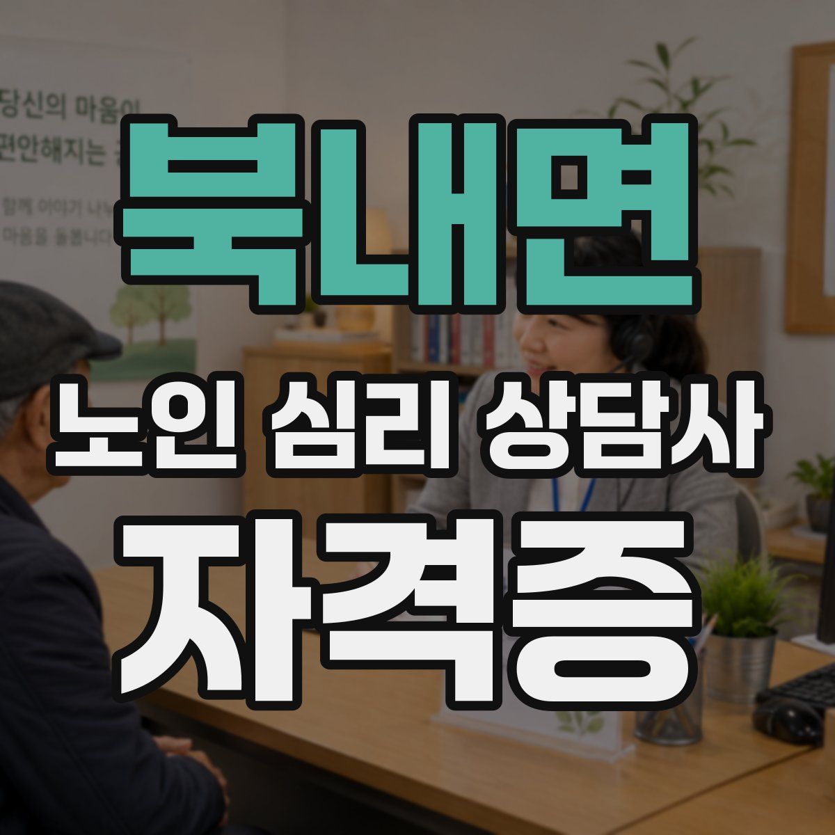 북내면 노인 심리 상담사 자격증