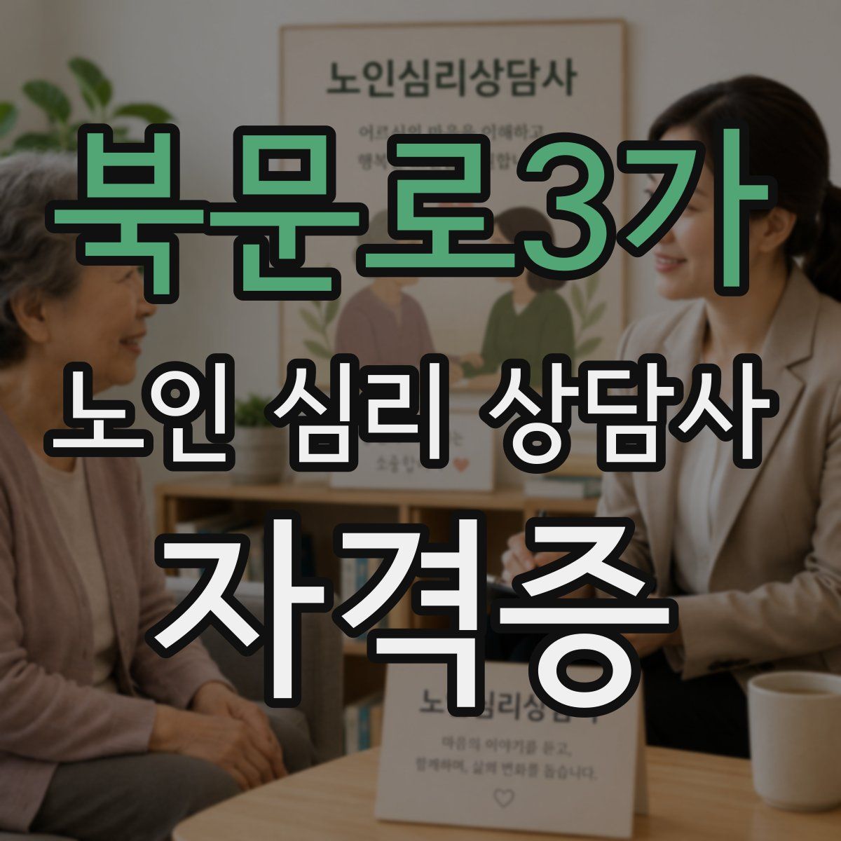 북문로3가 노인 심리 상담사 자격증