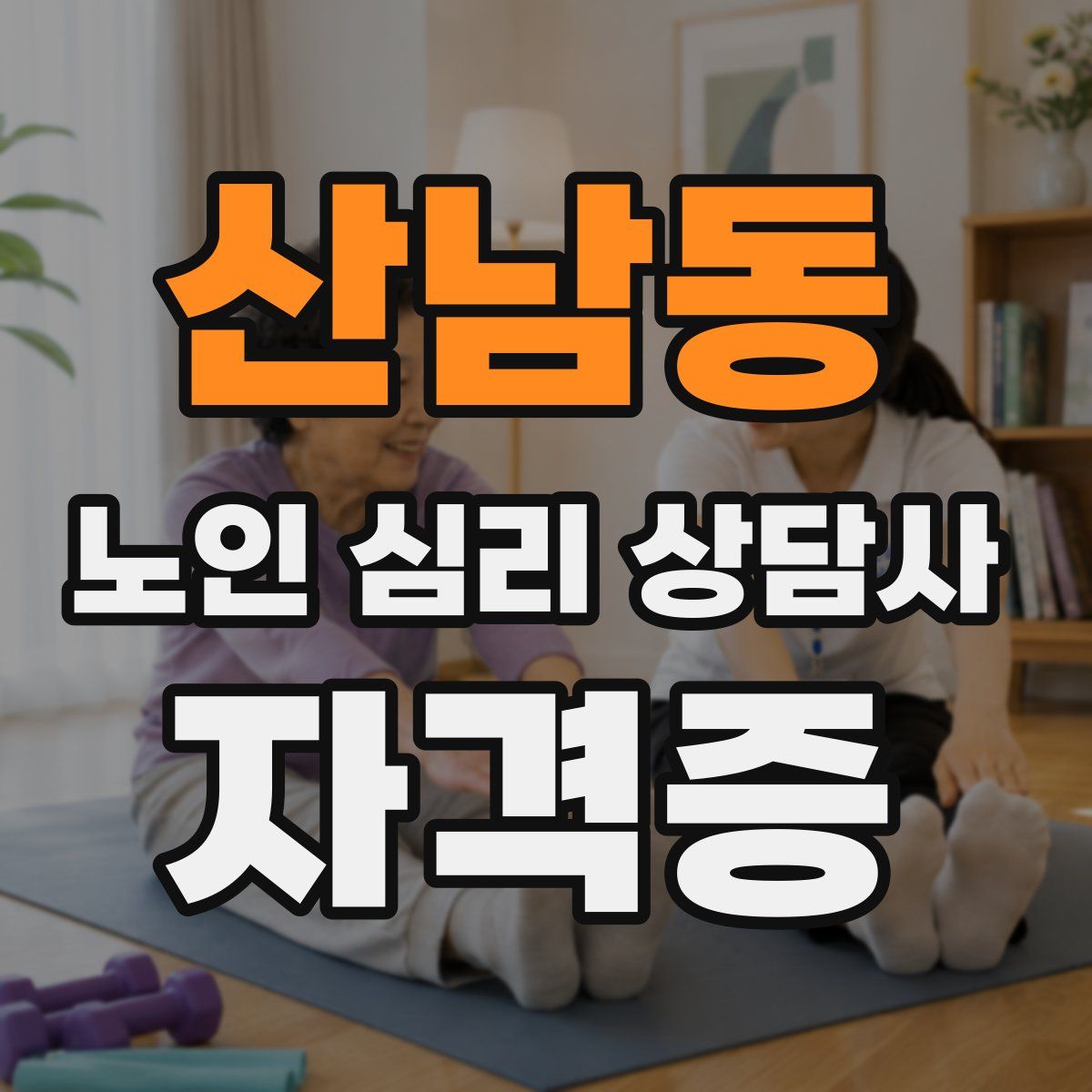 산남동 노인 심리 상담사 자격증