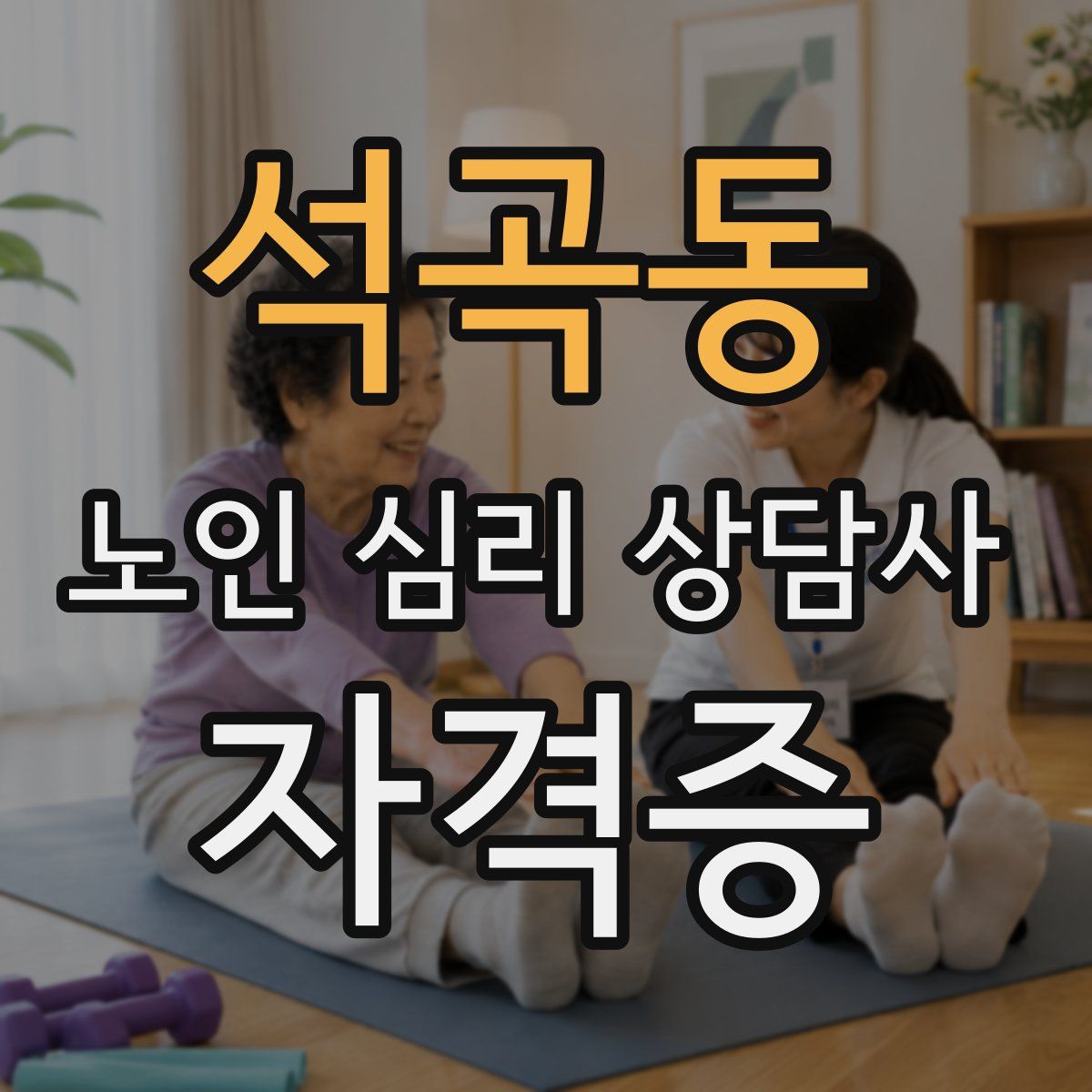 석곡동 노인 심리 상담사 자격증
