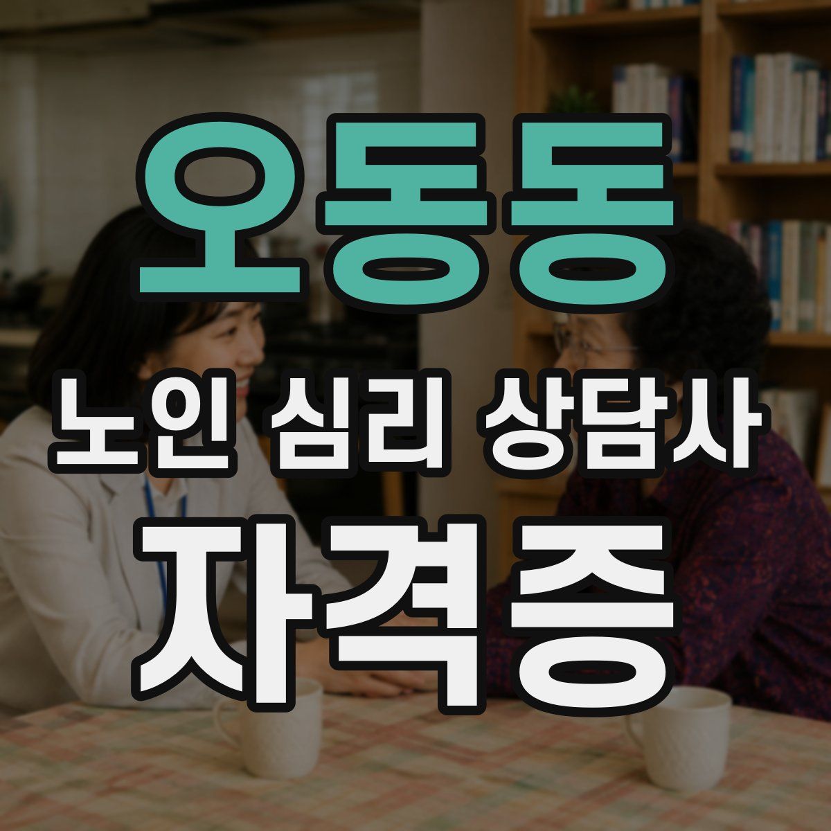 오동동 노인 심리 상담사 자격증