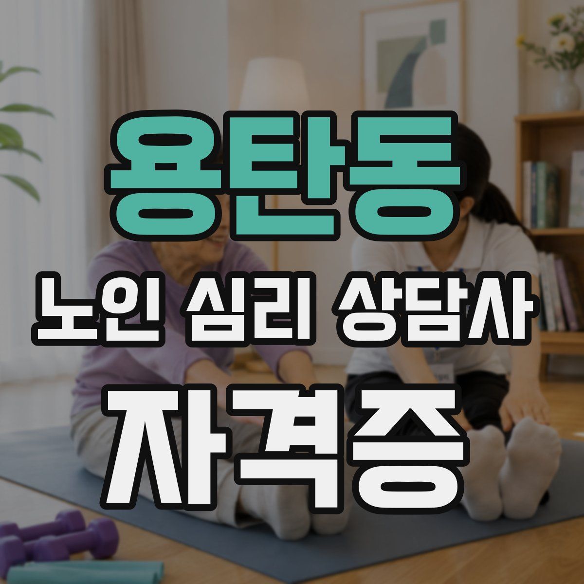 용탄동 노인 심리 상담사 자격증