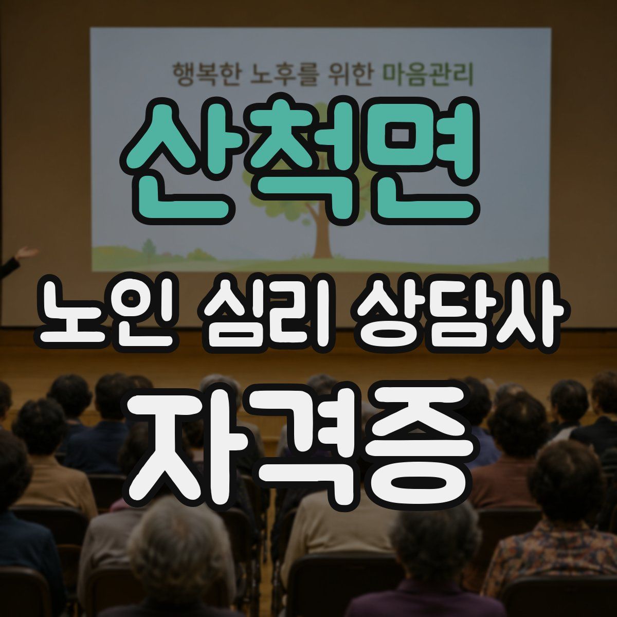 산척면 노인 심리 상담사 자격증
