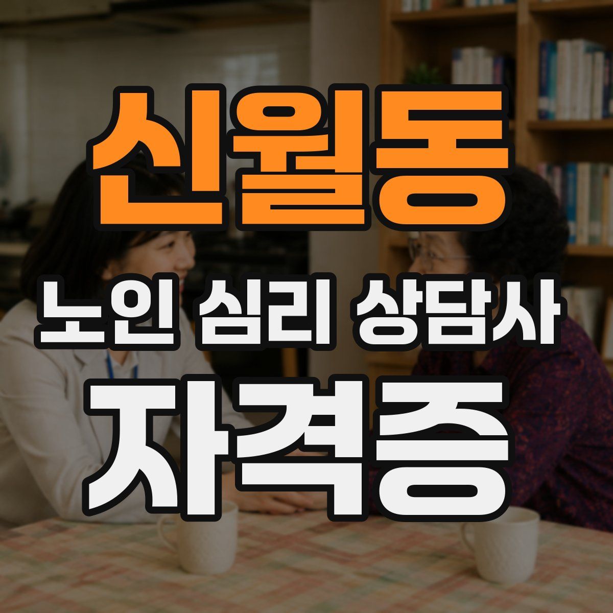 신월동 노인 심리 상담사 자격증