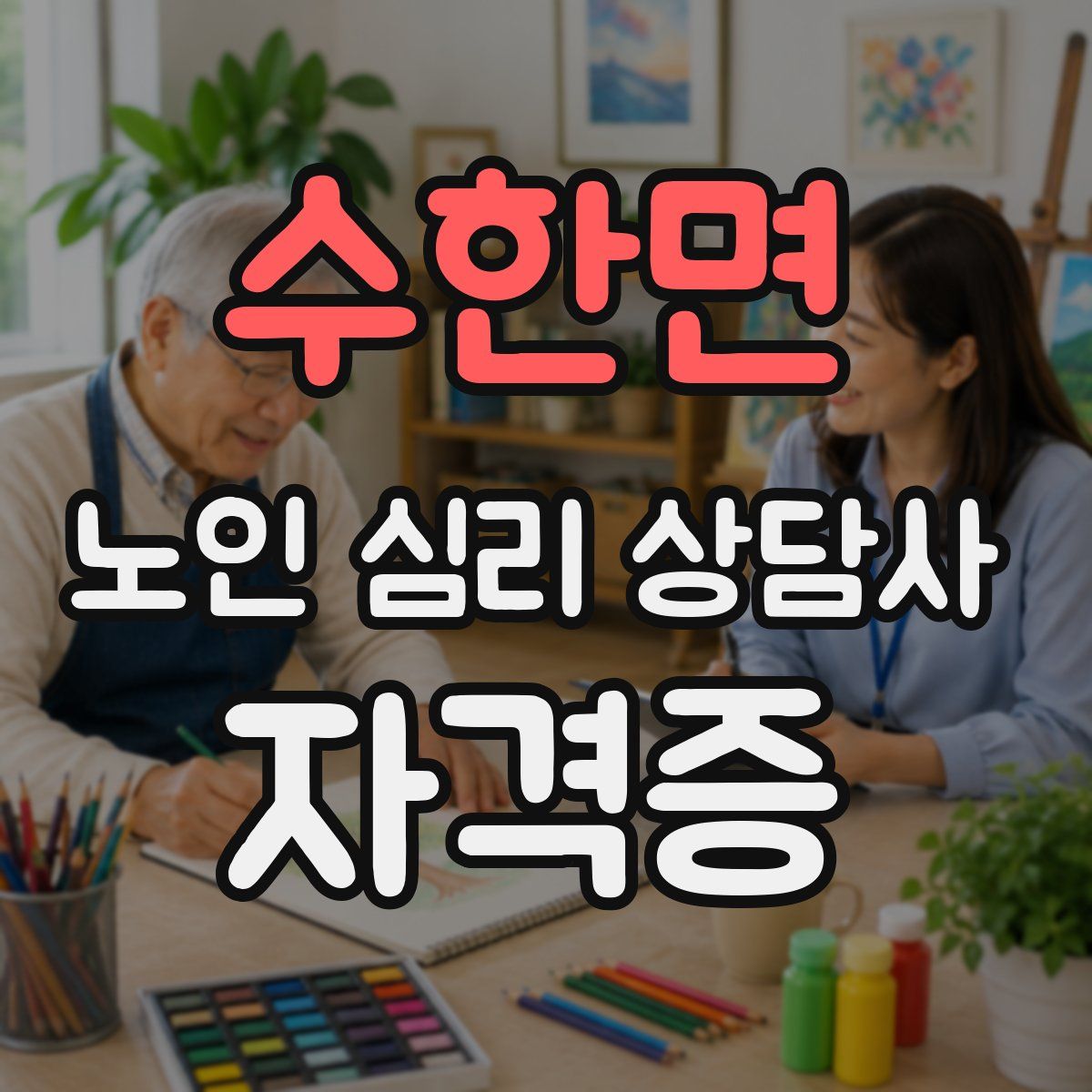 수한면 노인 심리 상담사 자격증