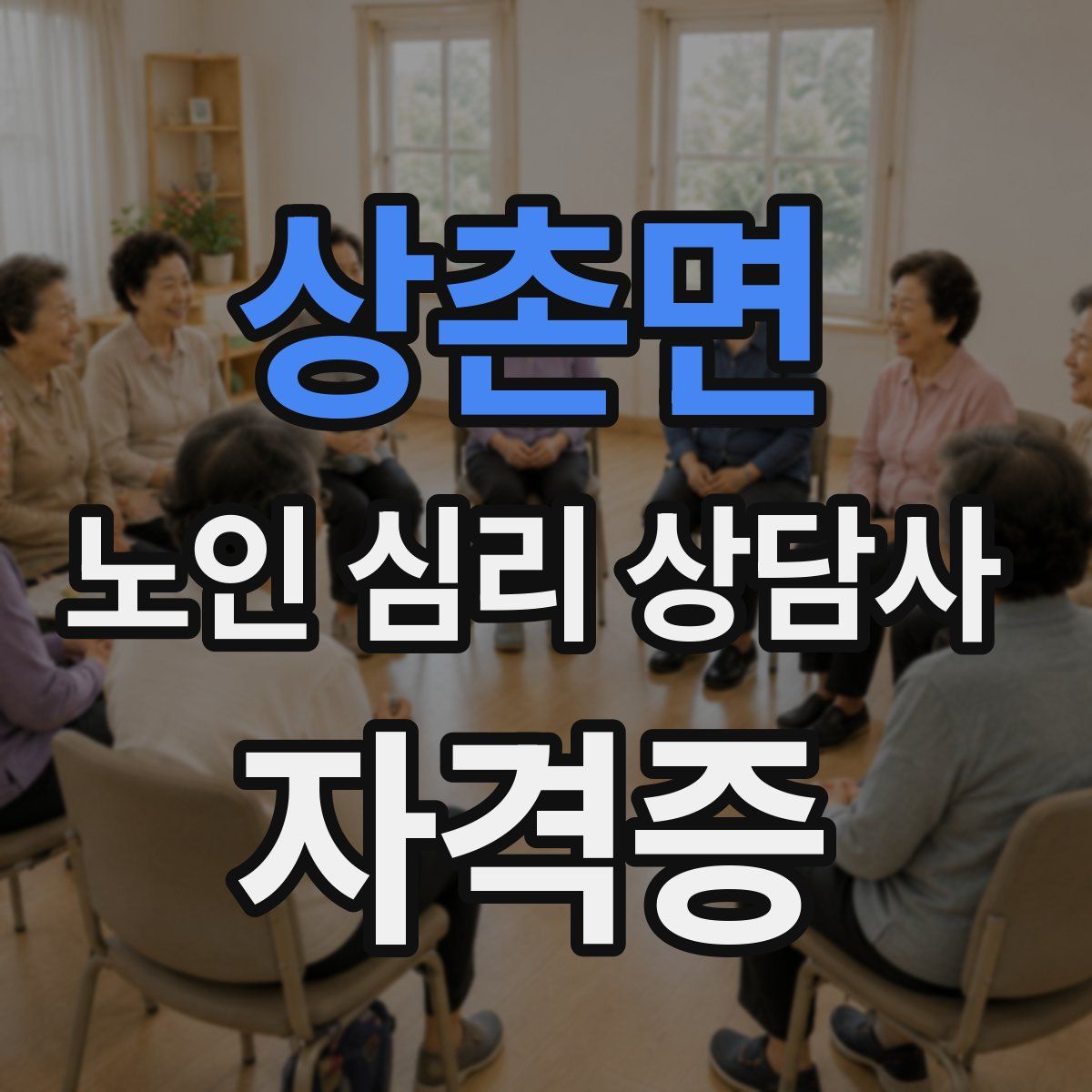 상촌면 노인 심리 상담사 자격증