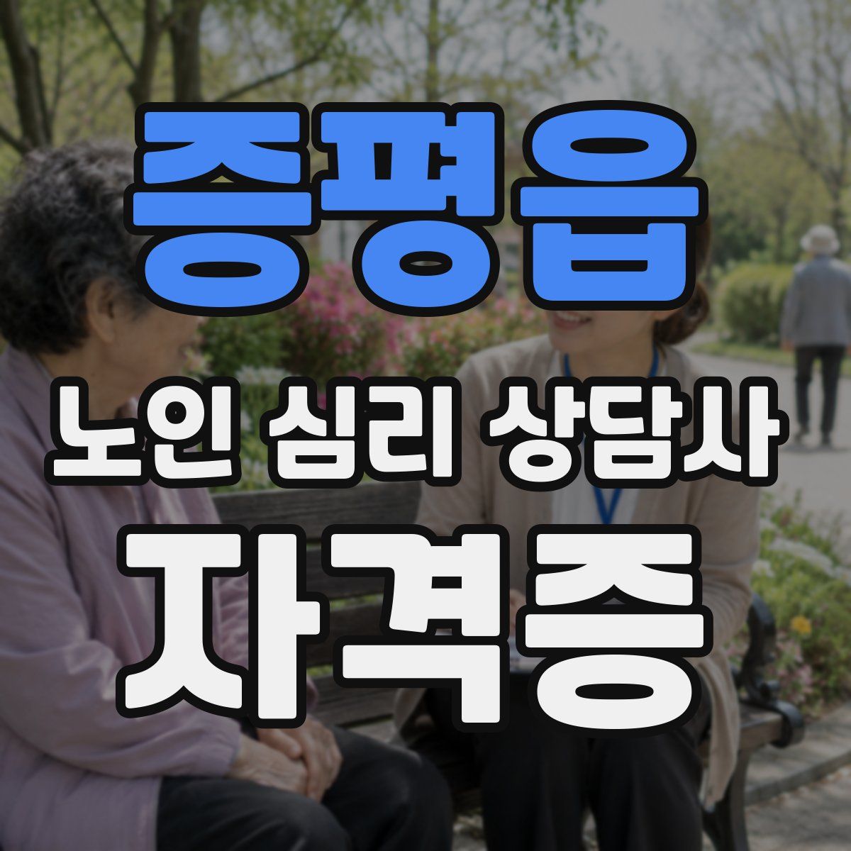 증평읍 노인 심리 상담사 자격증