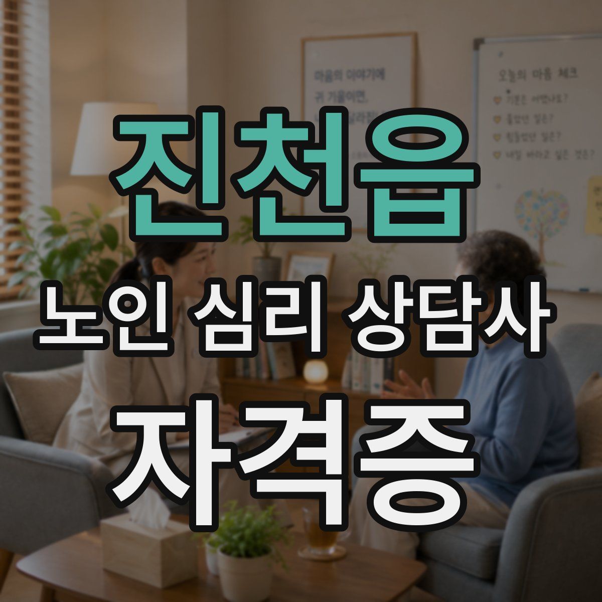 진천읍 노인 심리 상담사 자격증