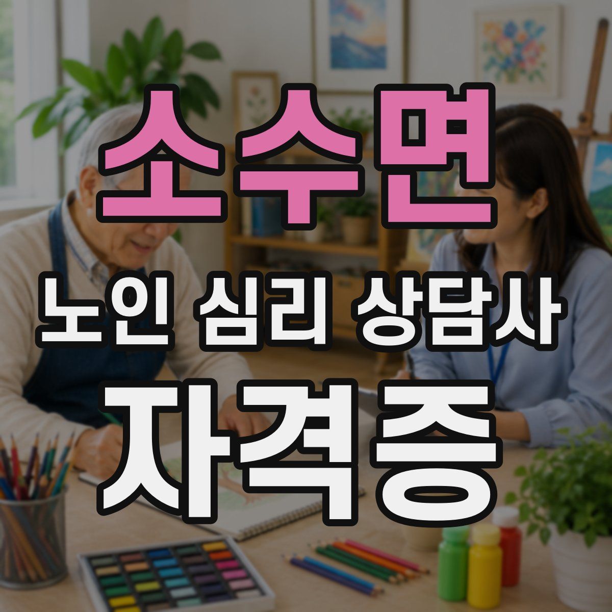 소수면 노인 심리 상담사 자격증