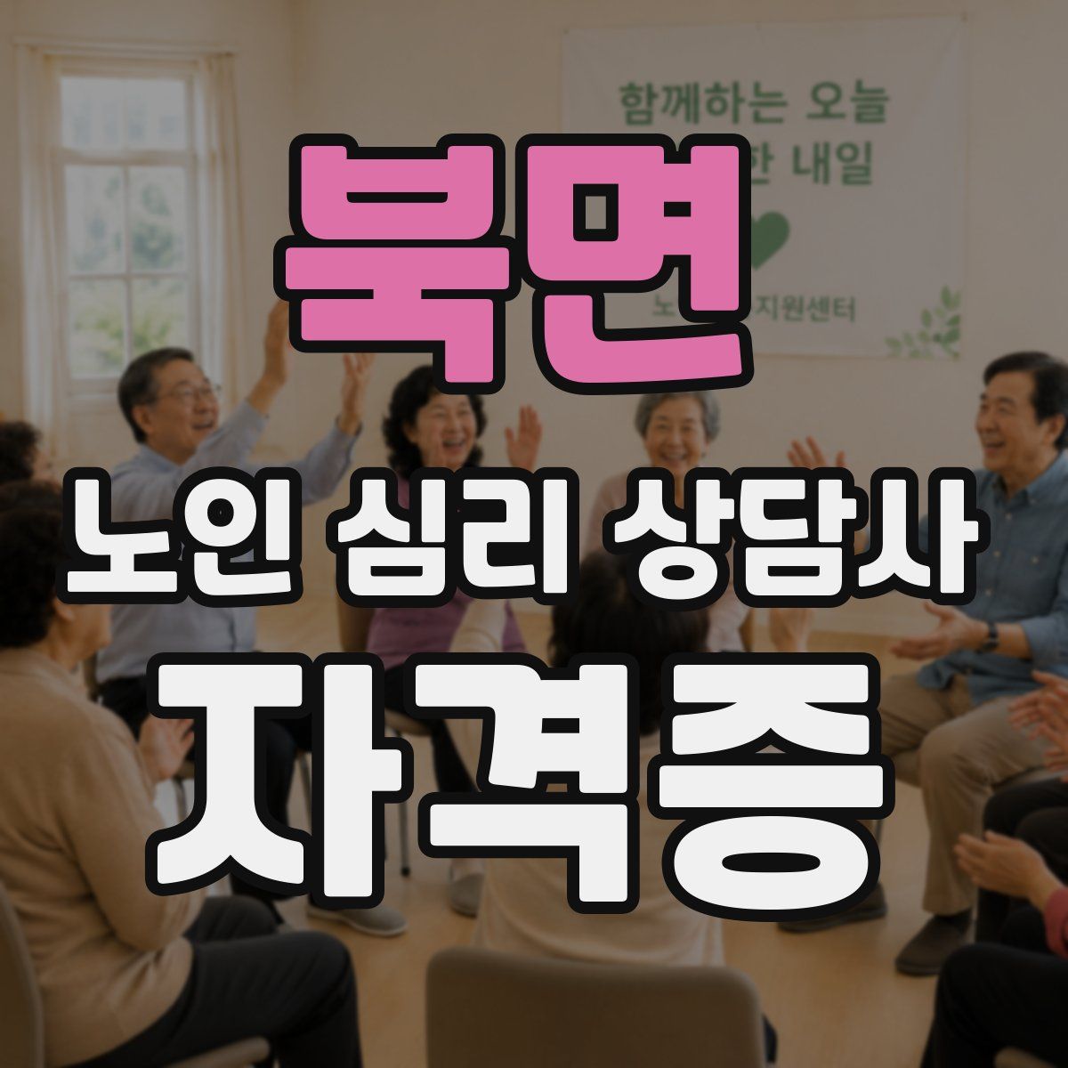 북면 노인 심리 상담사 자격증