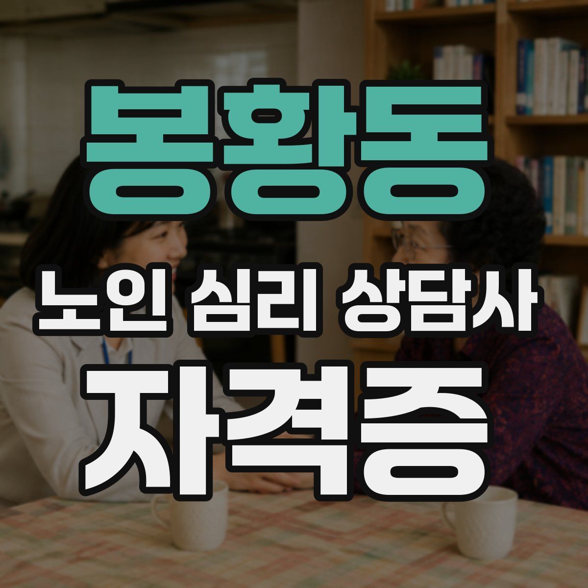 봉황동 노인 심리 상담사 자격증