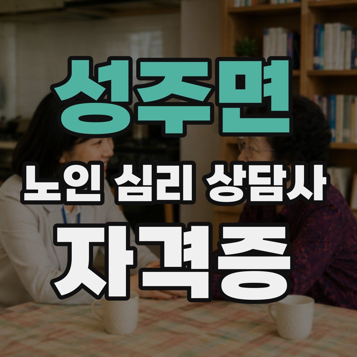 성주면 노인 심리 상담사 자격증