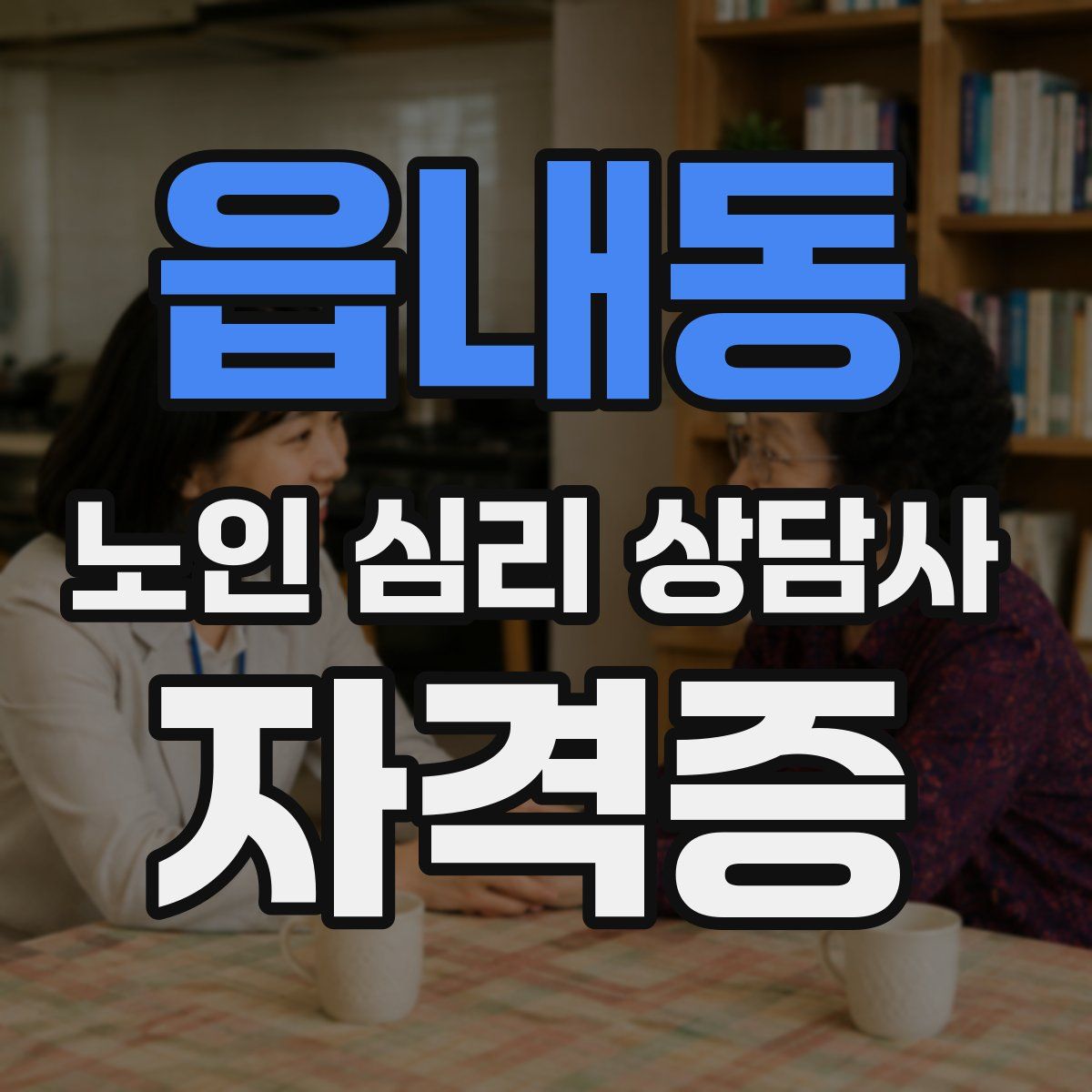 읍내동 노인 심리 상담사 자격증