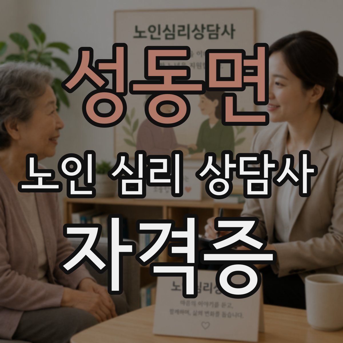 성동면 노인 심리 상담사 자격증