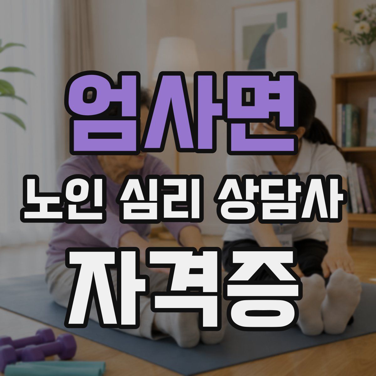 엄사면 노인 심리 상담사 자격증