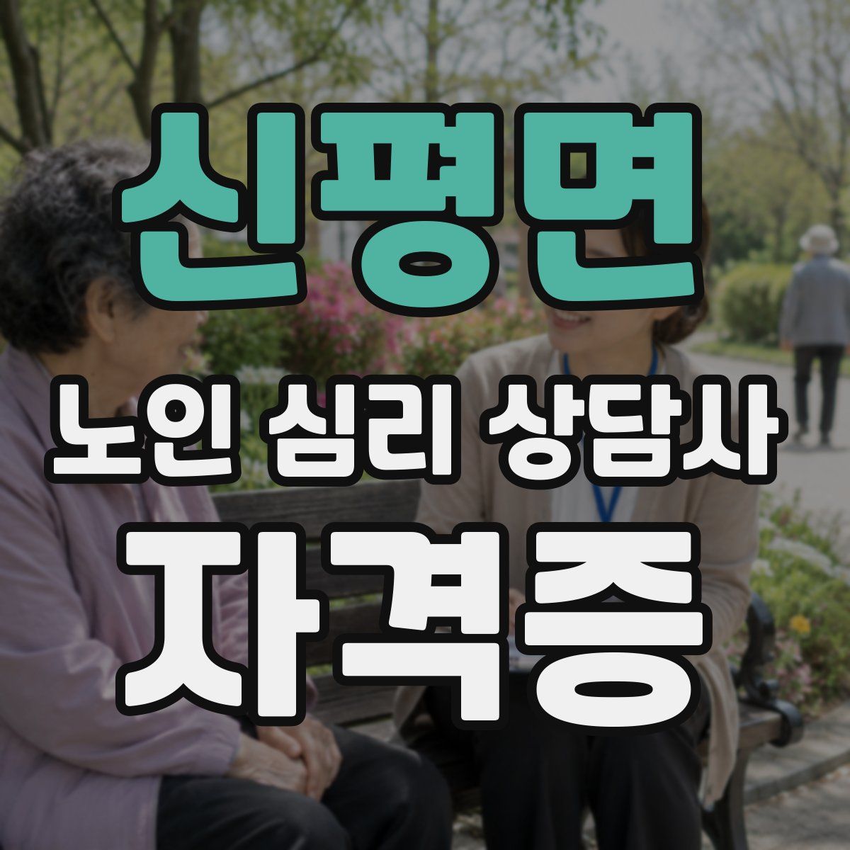 신평면 노인 심리 상담사 자격증