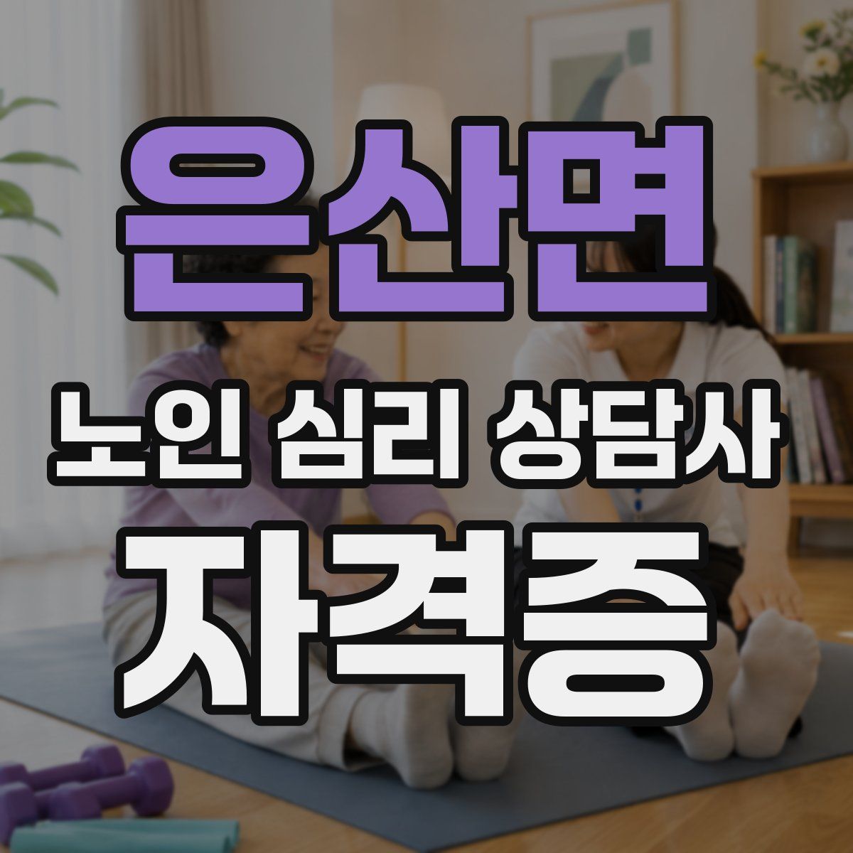 은산면 노인 심리 상담사 자격증