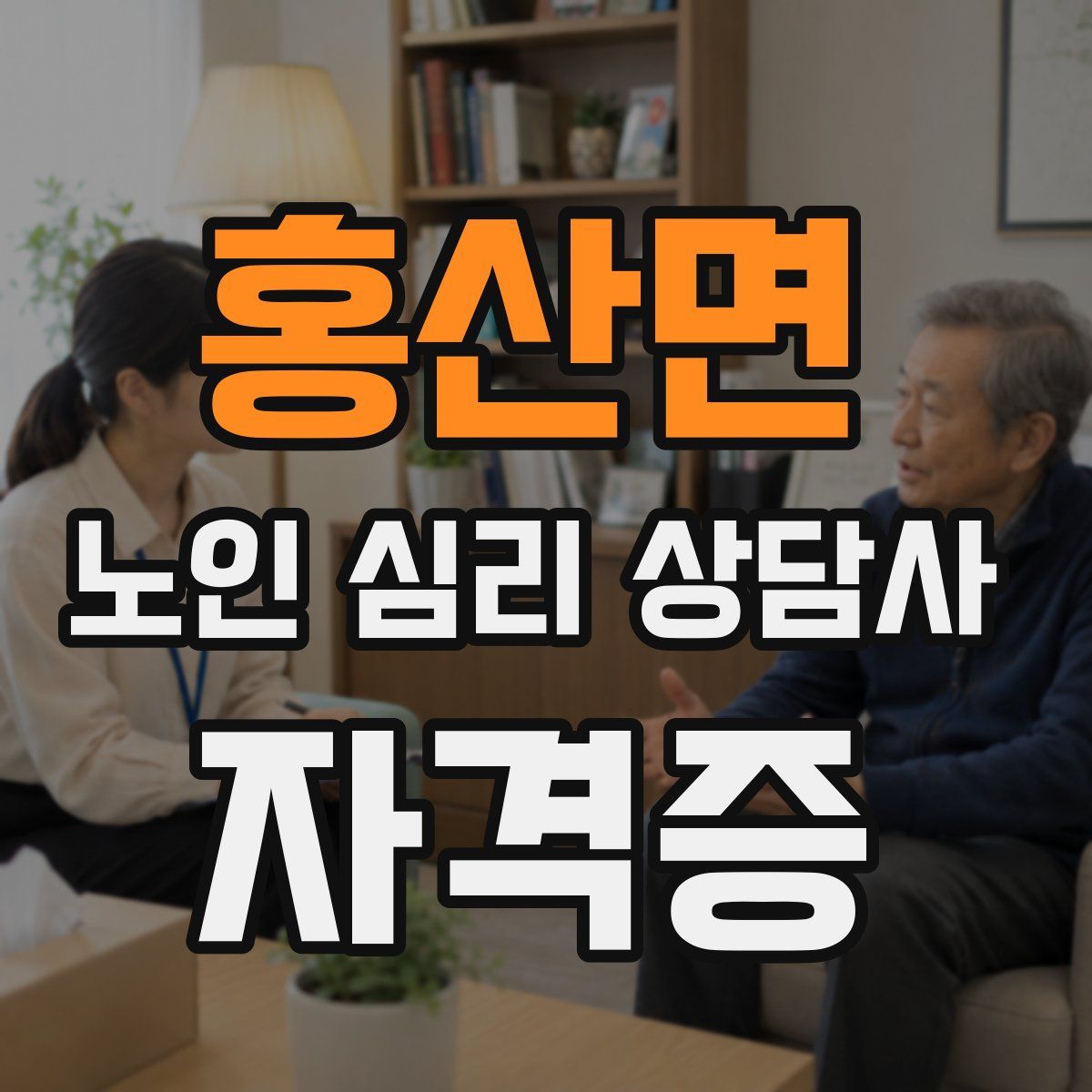홍산면 노인 심리 상담사 자격증