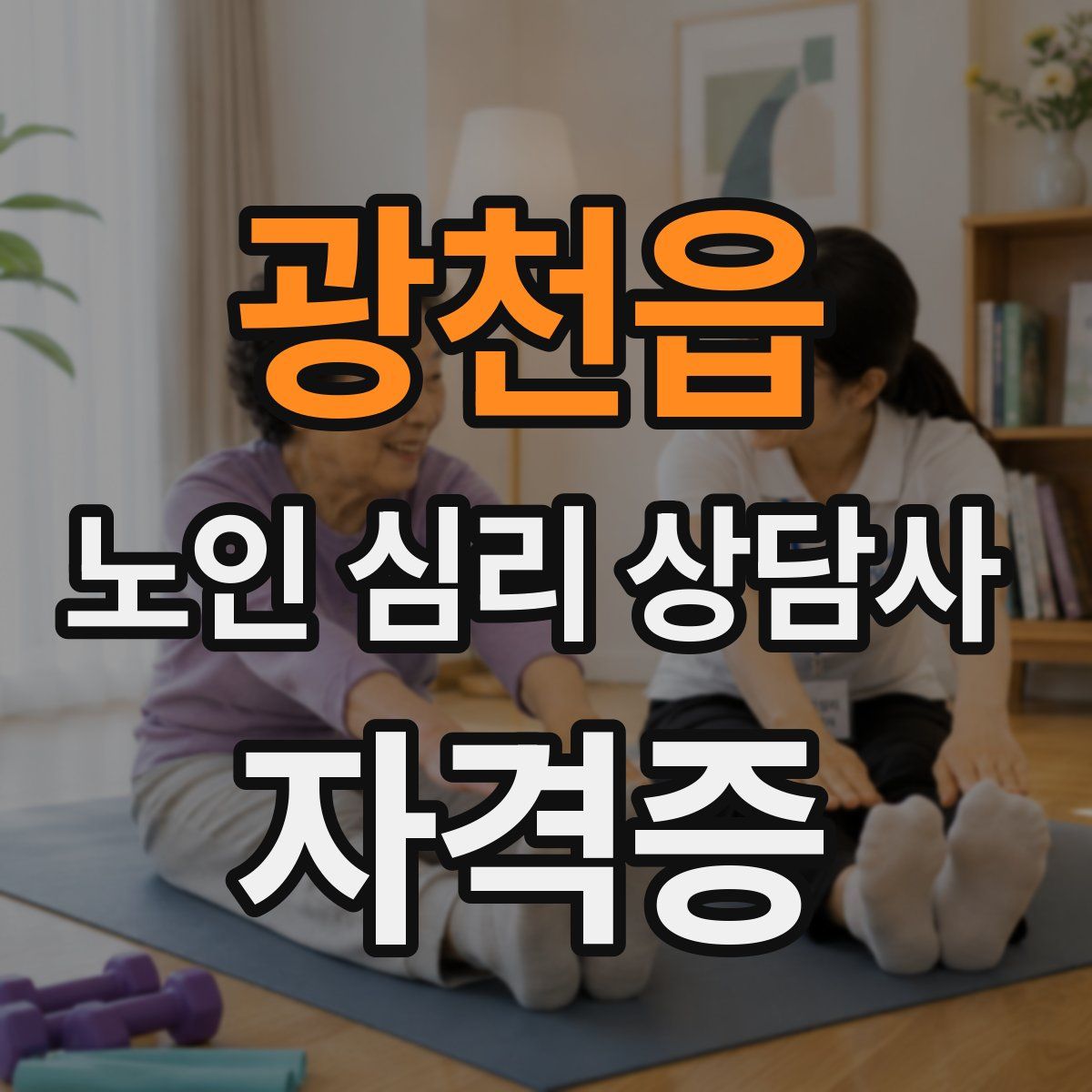 광천읍 노인 심리 상담사 자격증