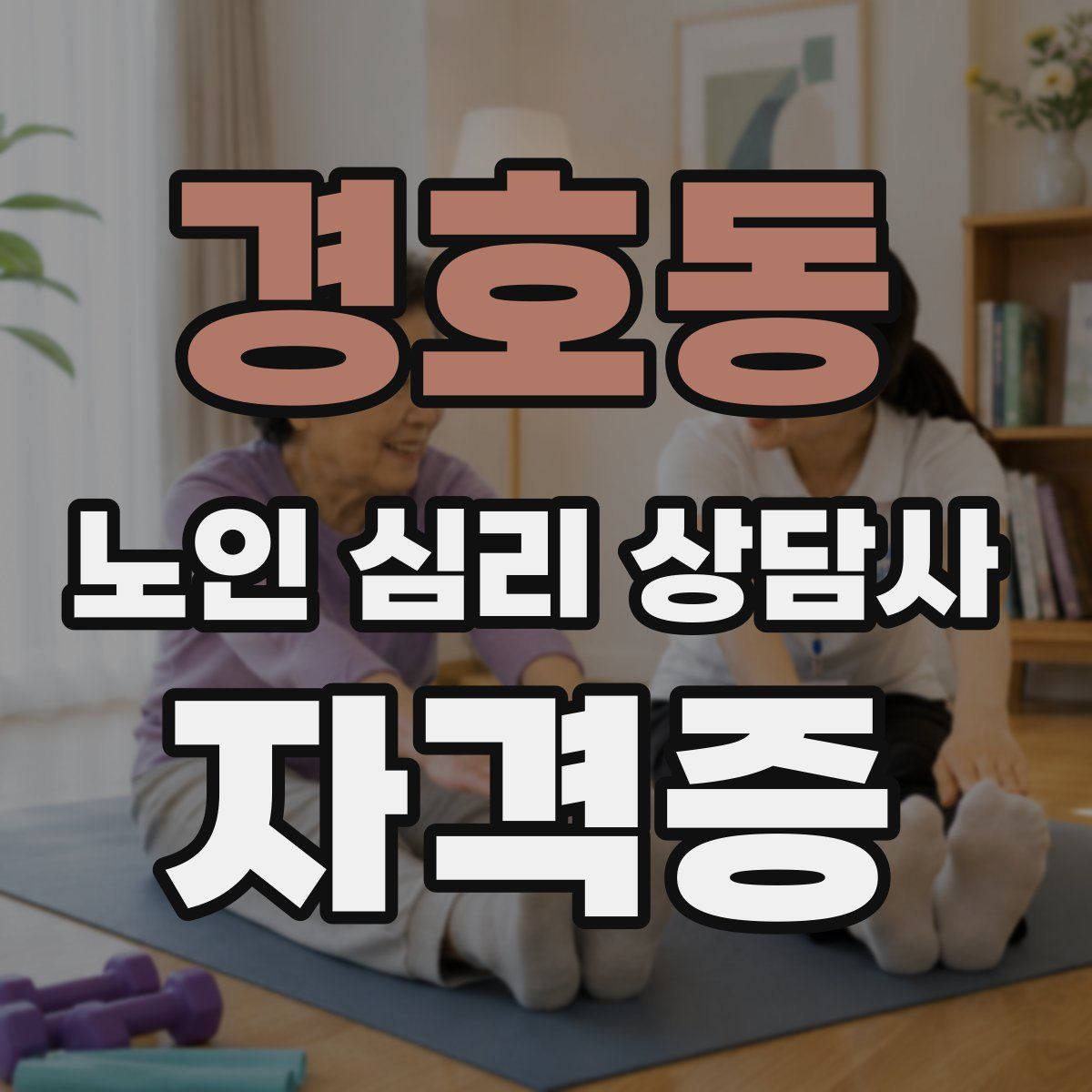 경호동 노인 심리 상담사 자격증