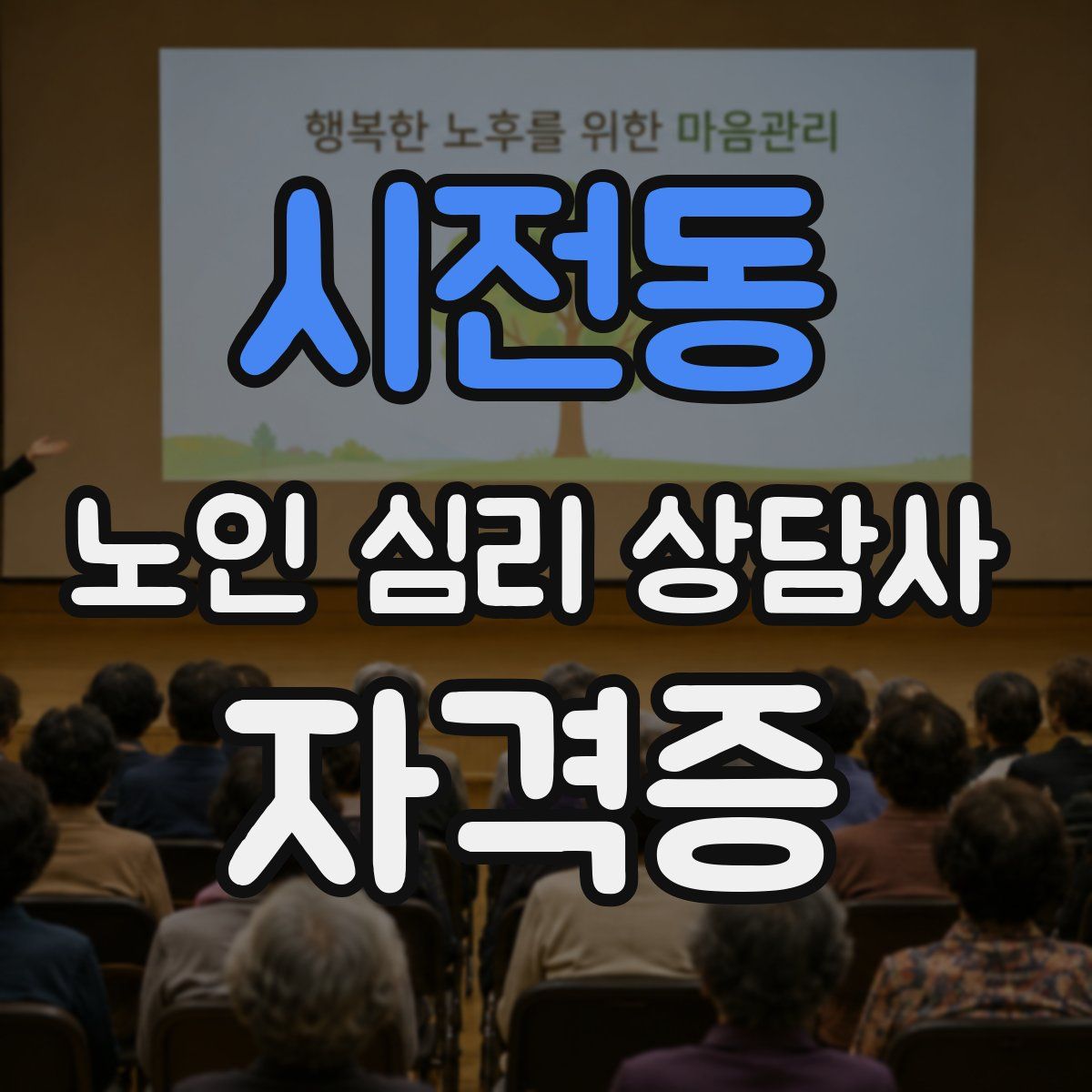 시전동 노인 심리 상담사 자격증