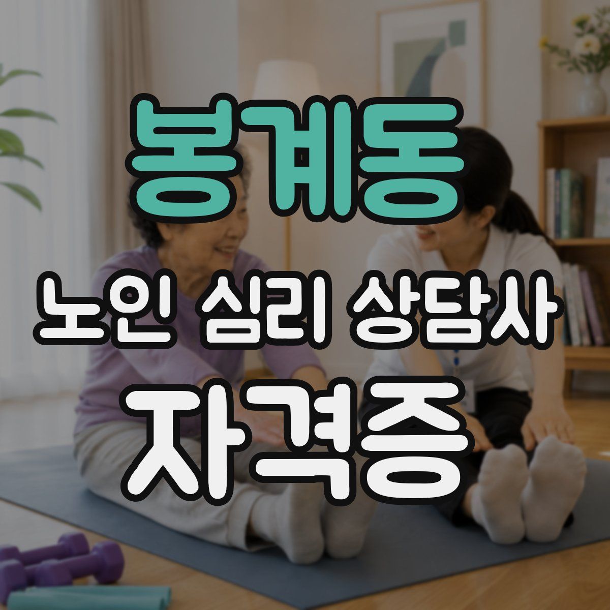 봉계동 노인 심리 상담사 자격증