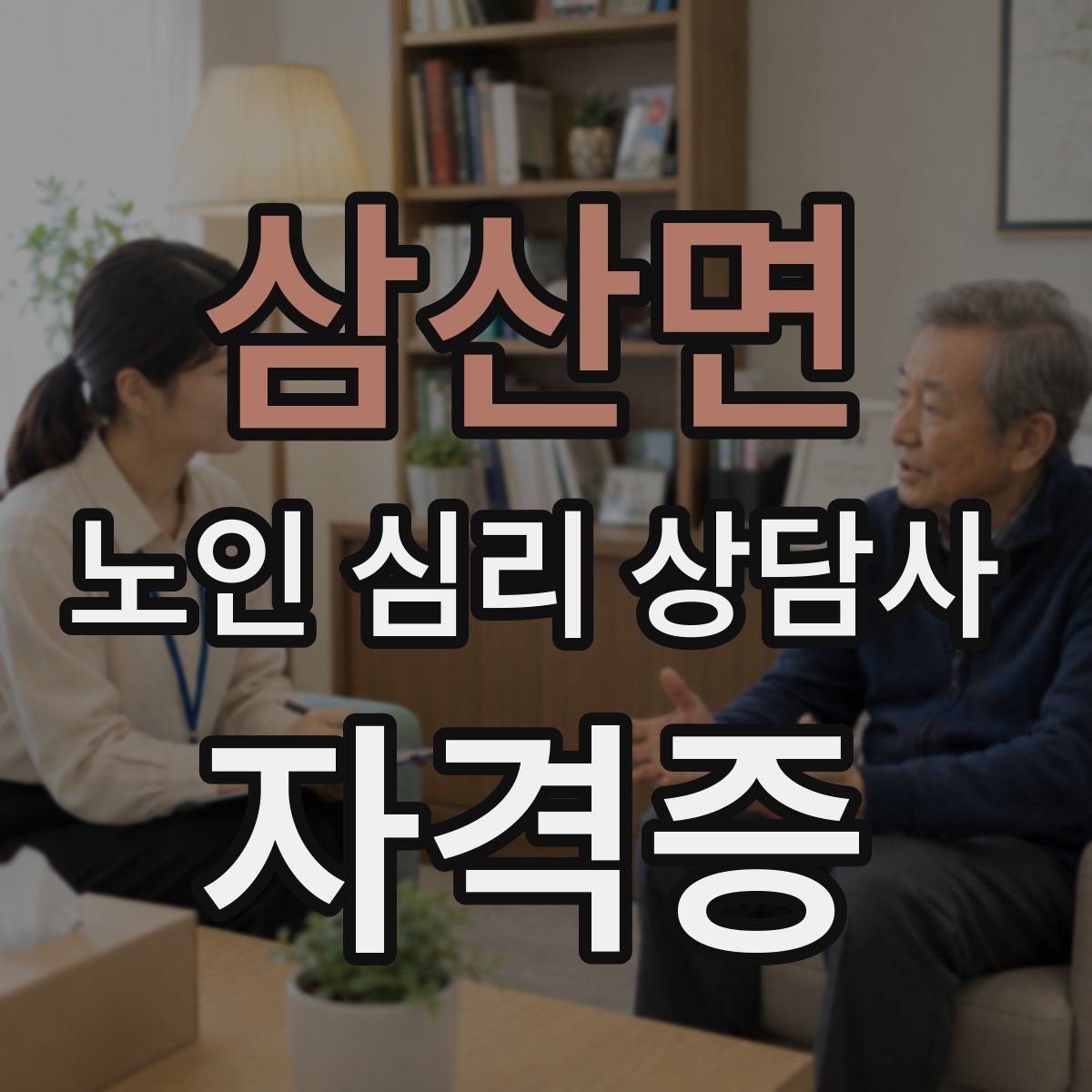 삼산면 노인 심리 상담사 자격증