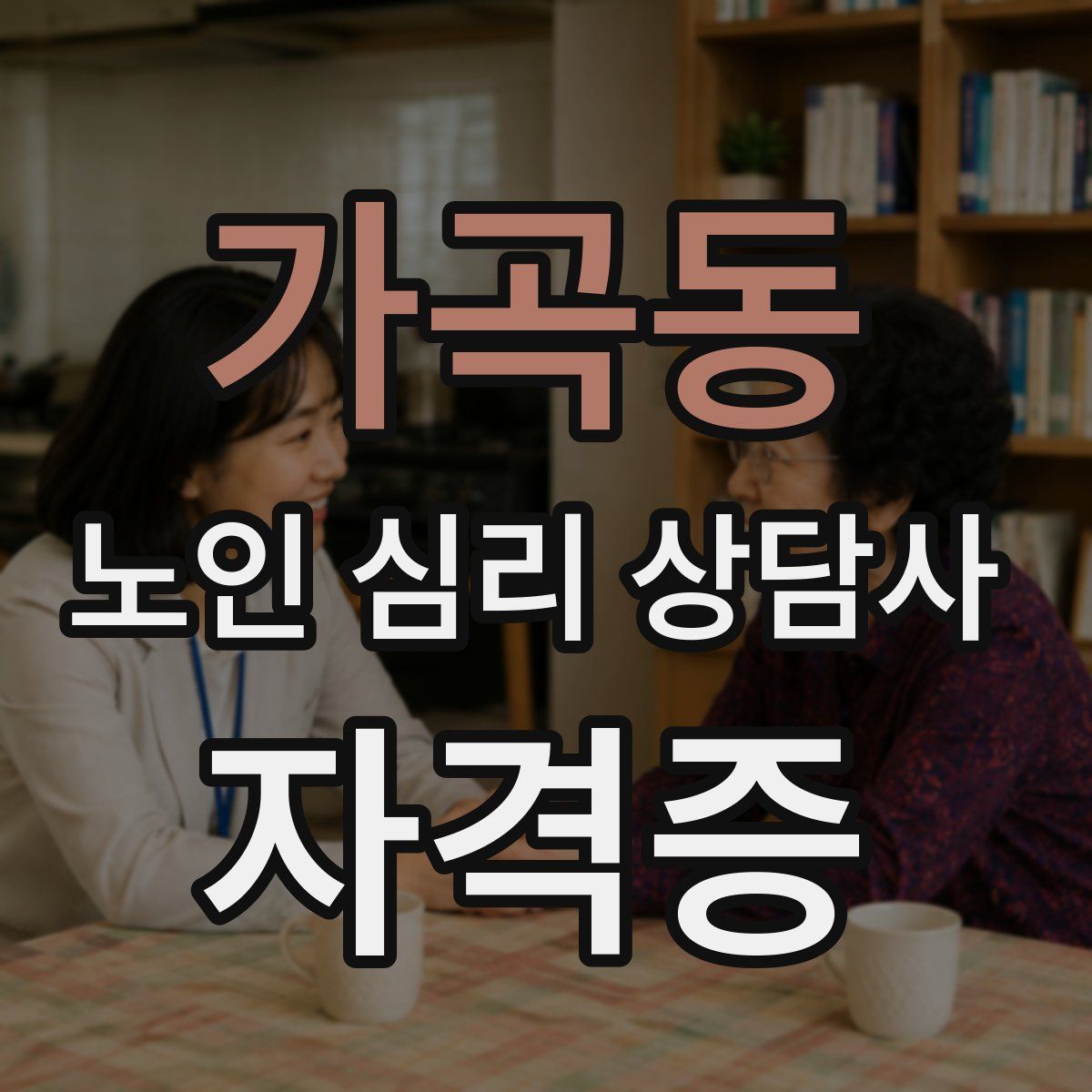 가곡동 노인 심리 상담사 자격증