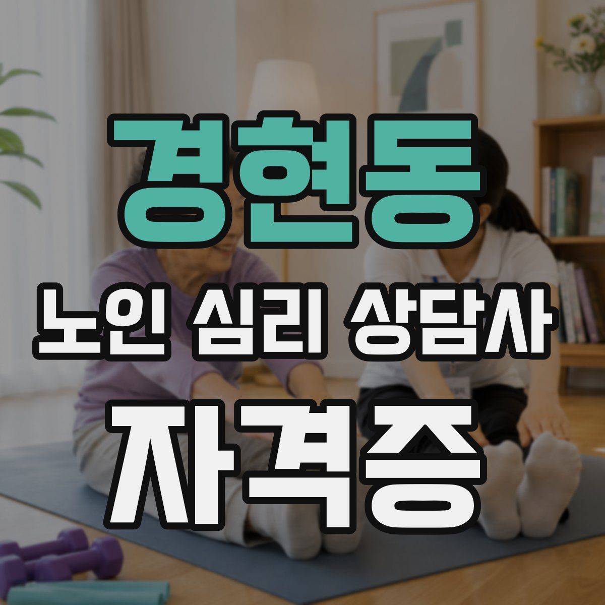 경현동 노인 심리 상담사 자격증
