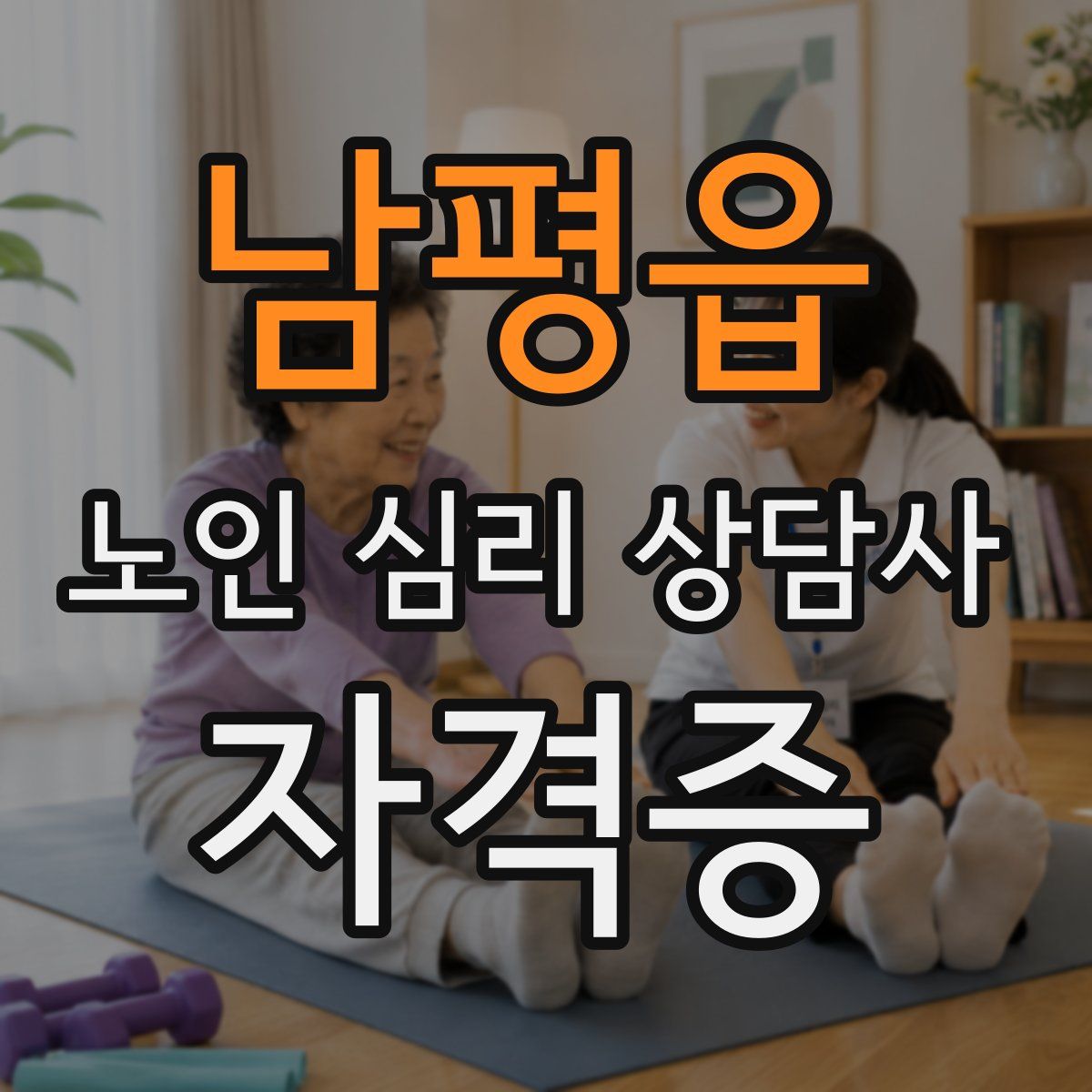 남평읍 노인 심리 상담사 자격증