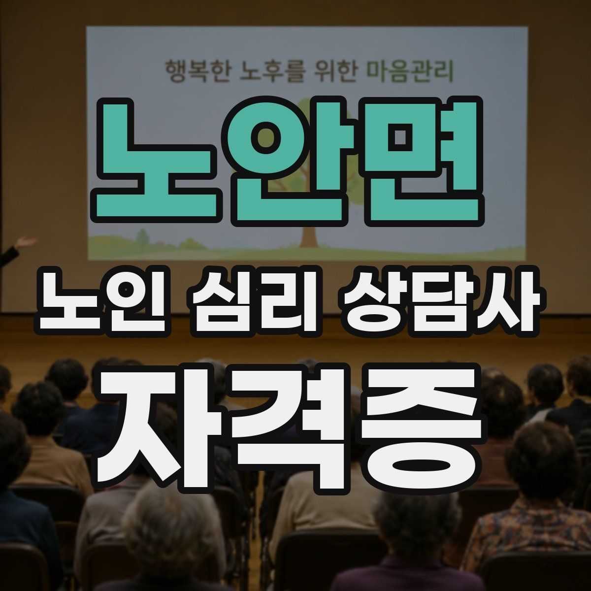 노안면 노인 심리 상담사 자격증