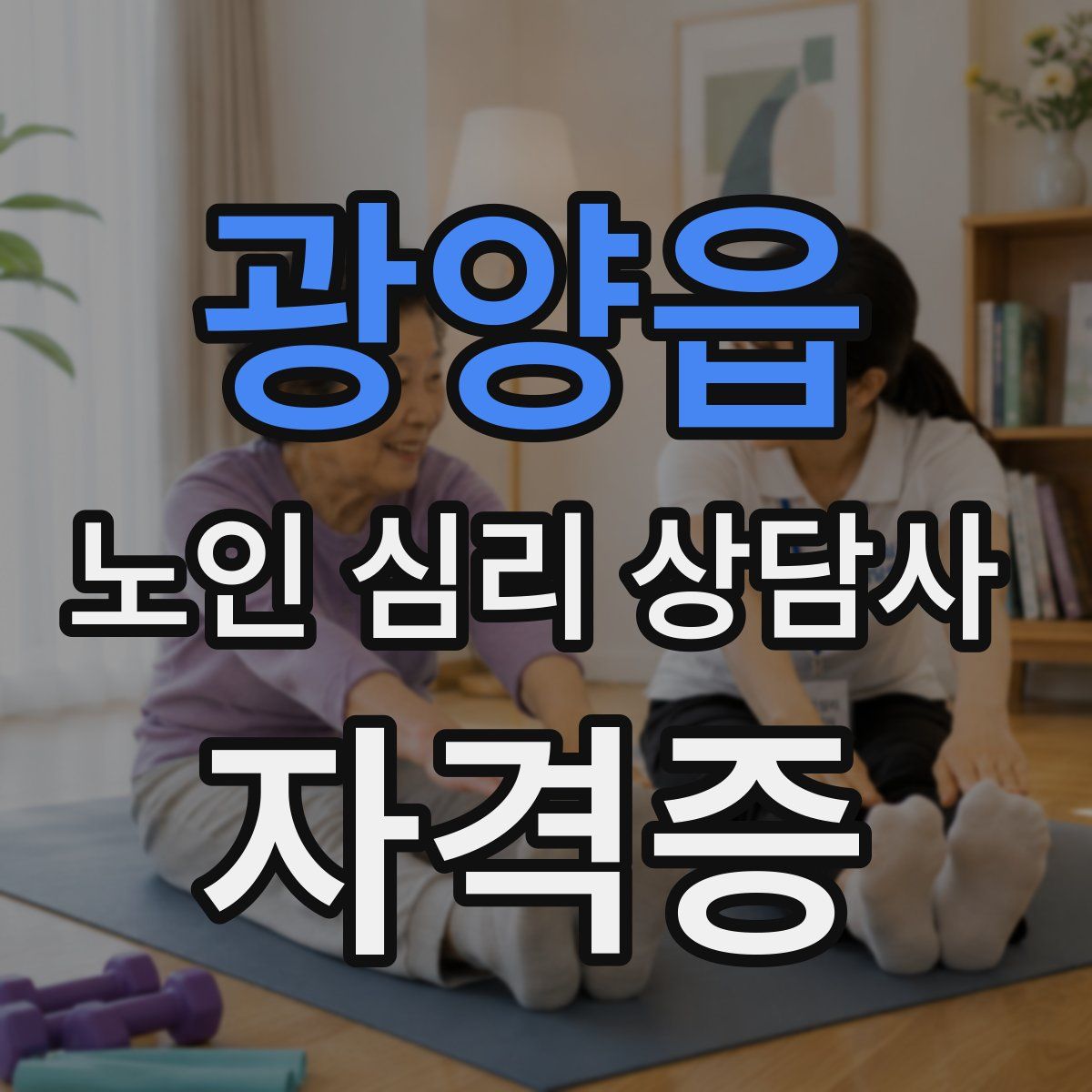 광양읍 노인 심리 상담사 자격증