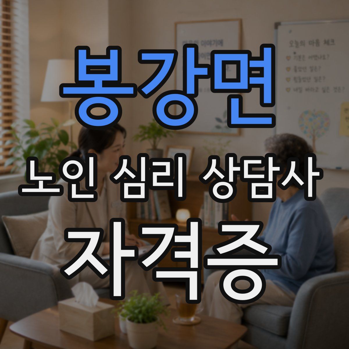 봉강면 노인 심리 상담사 자격증