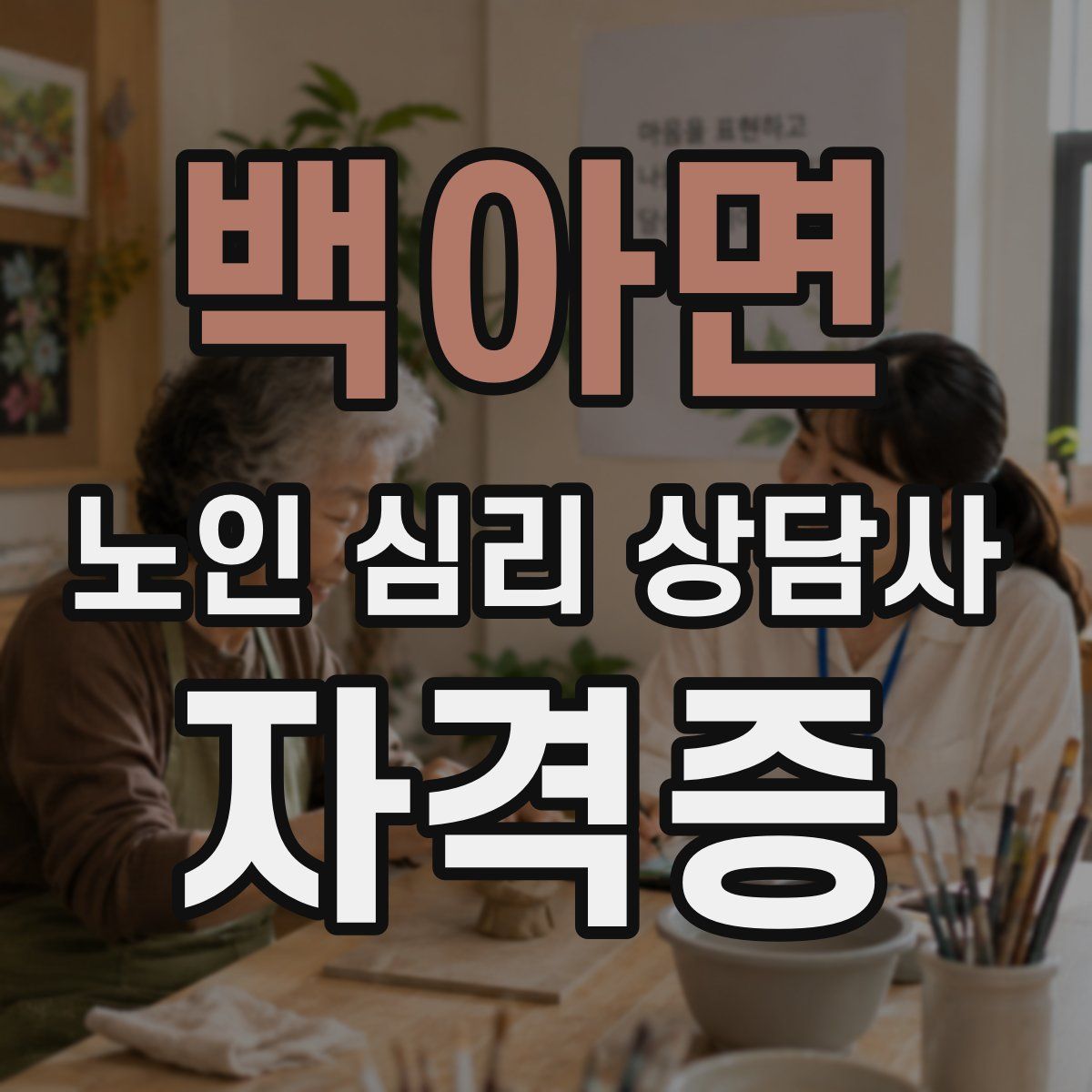 백아면 노인 심리 상담사 자격증