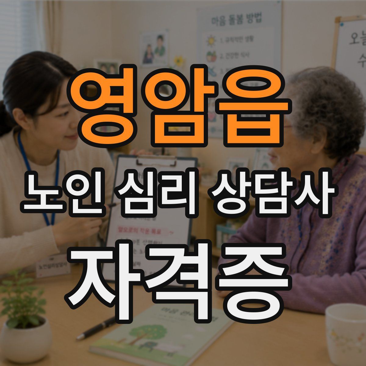 영암읍 노인 심리 상담사 자격증