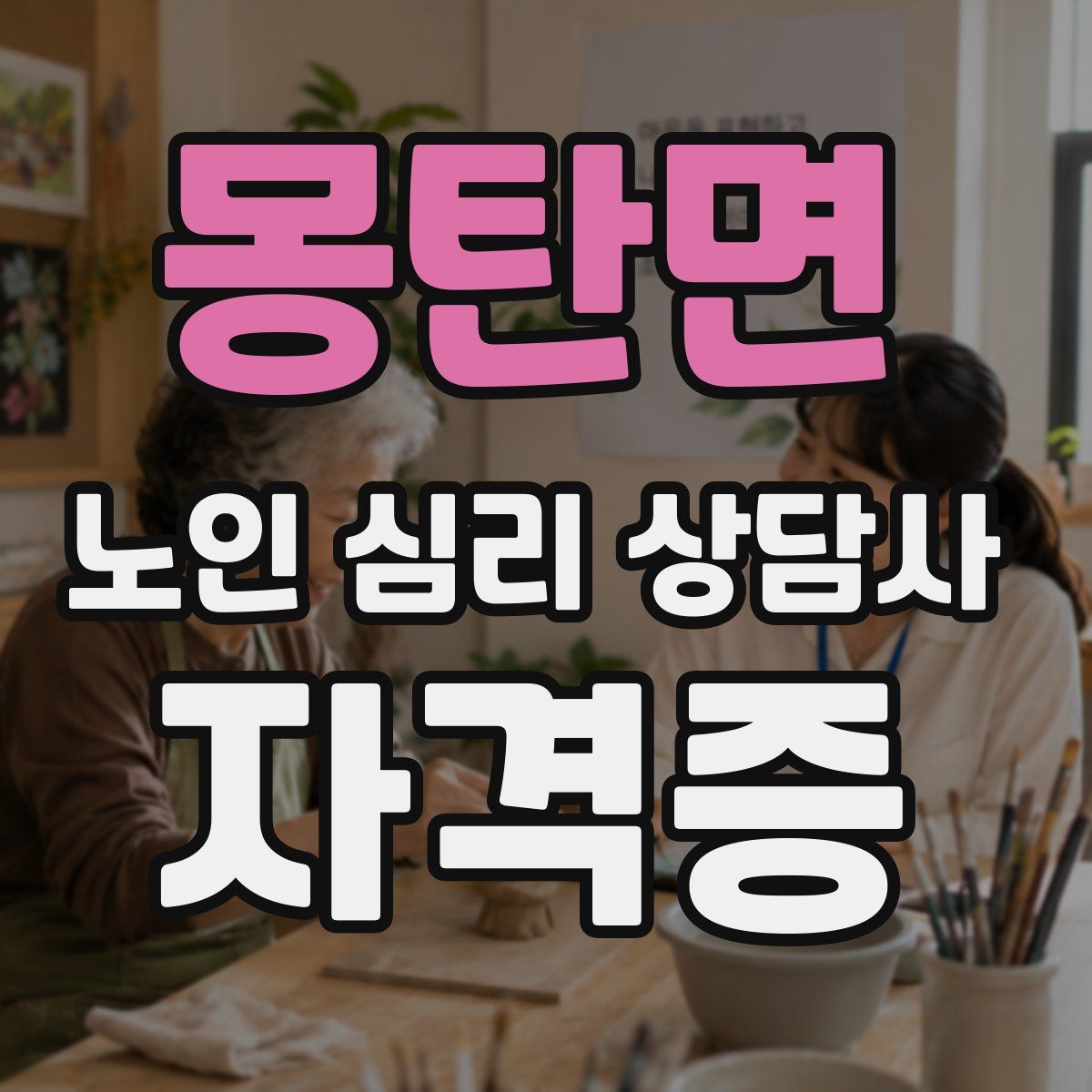 몽탄면 노인 심리 상담사 자격증