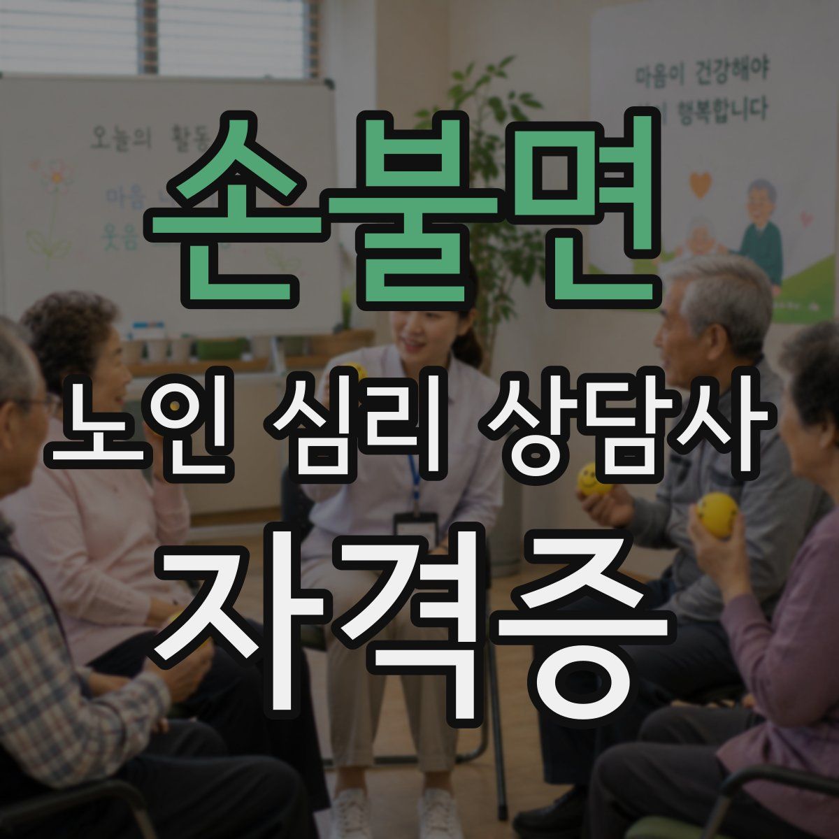손불면 노인 심리 상담사 자격증