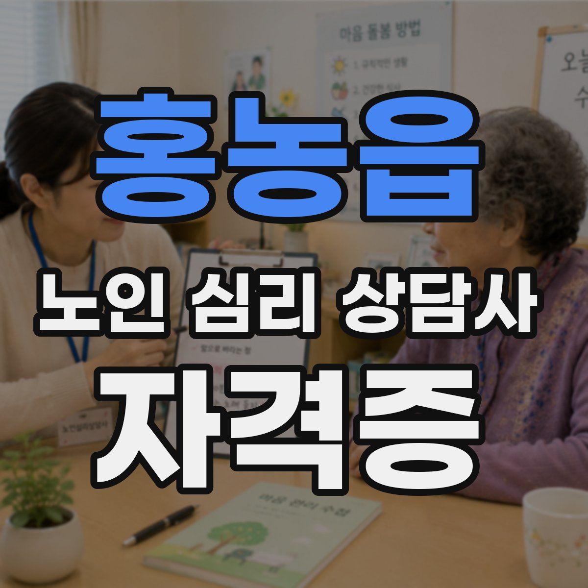 홍농읍 노인 심리 상담사 자격증