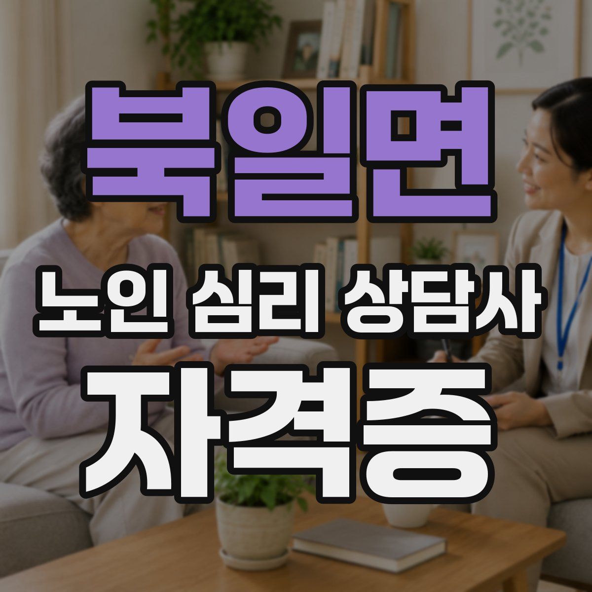 북일면 노인 심리 상담사 자격증