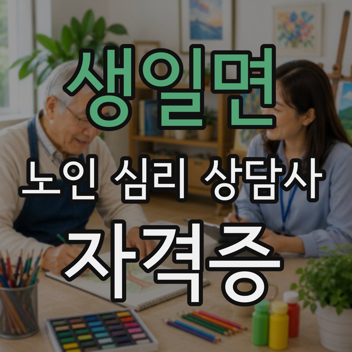 생일면 노인 심리 상담사 자격증