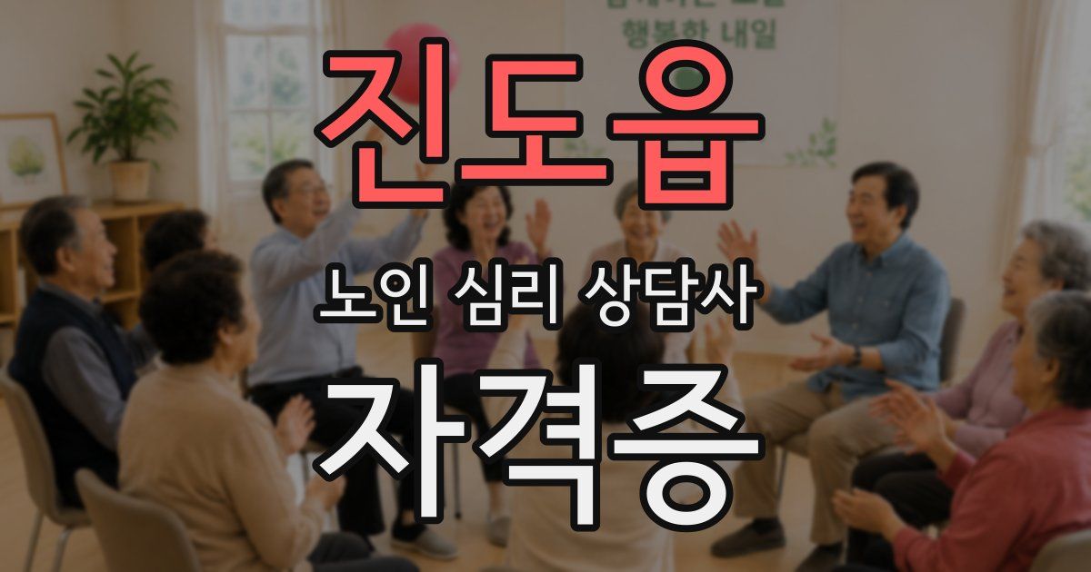 진도읍 노인 심리 상담사 자격증