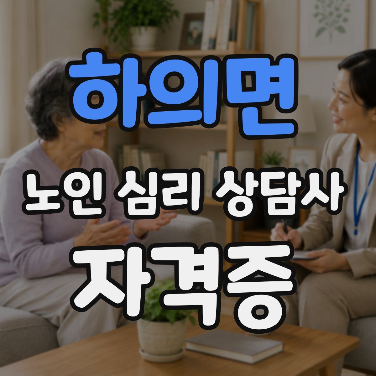 하의면 노인 심리 상담사 자격증