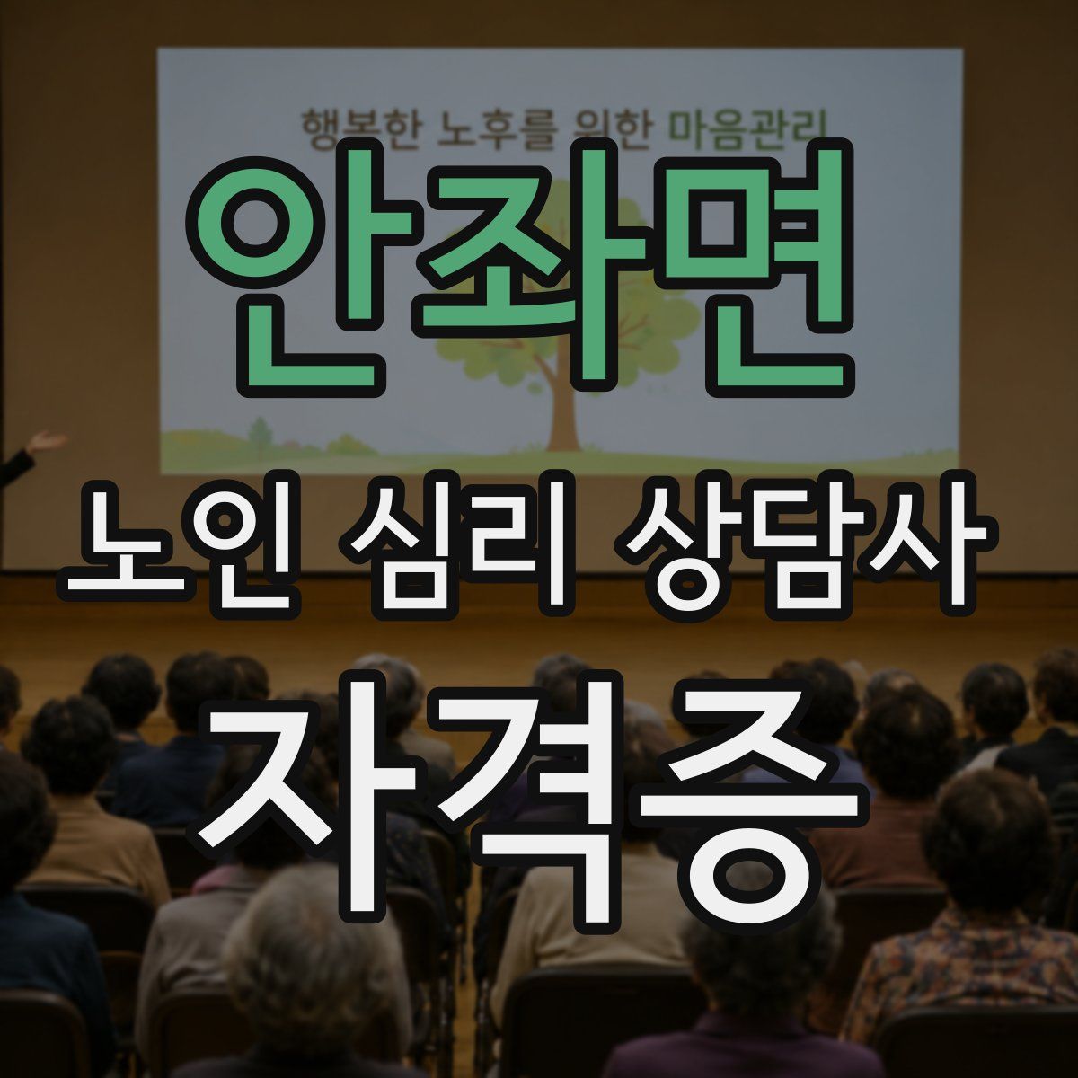안좌면 노인 심리 상담사 자격증