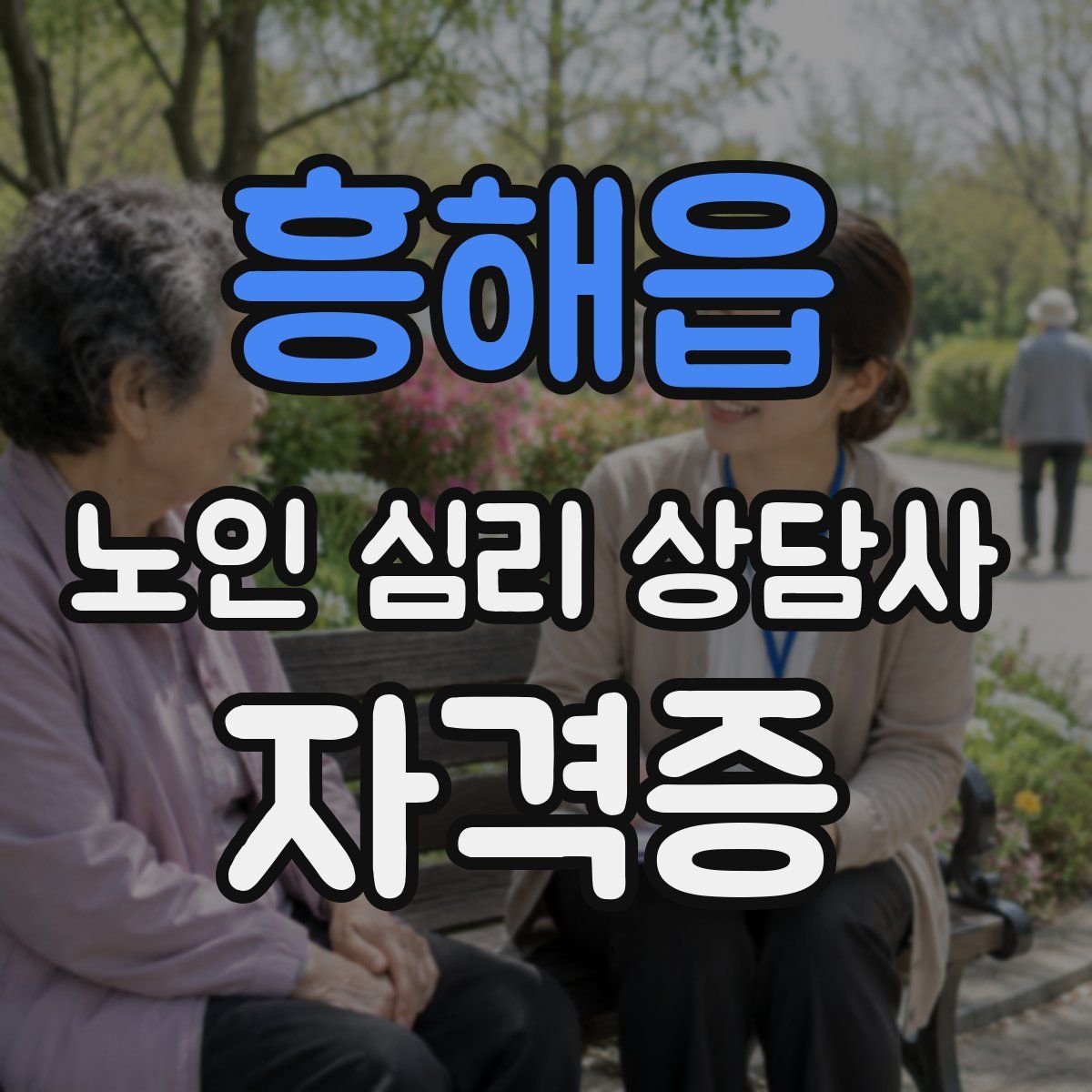 흥해읍 노인 심리 상담사 자격증