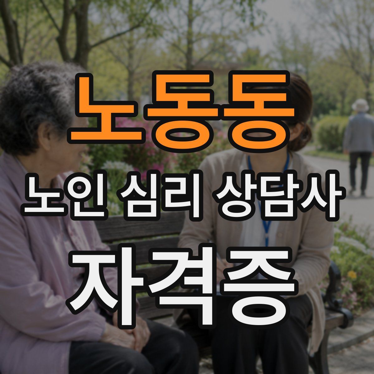 노동동 노인 심리 상담사 자격증