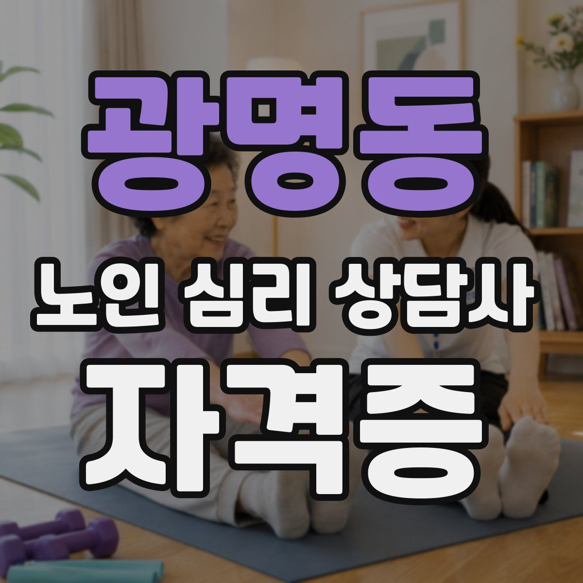 광명동 노인 심리 상담사 자격증