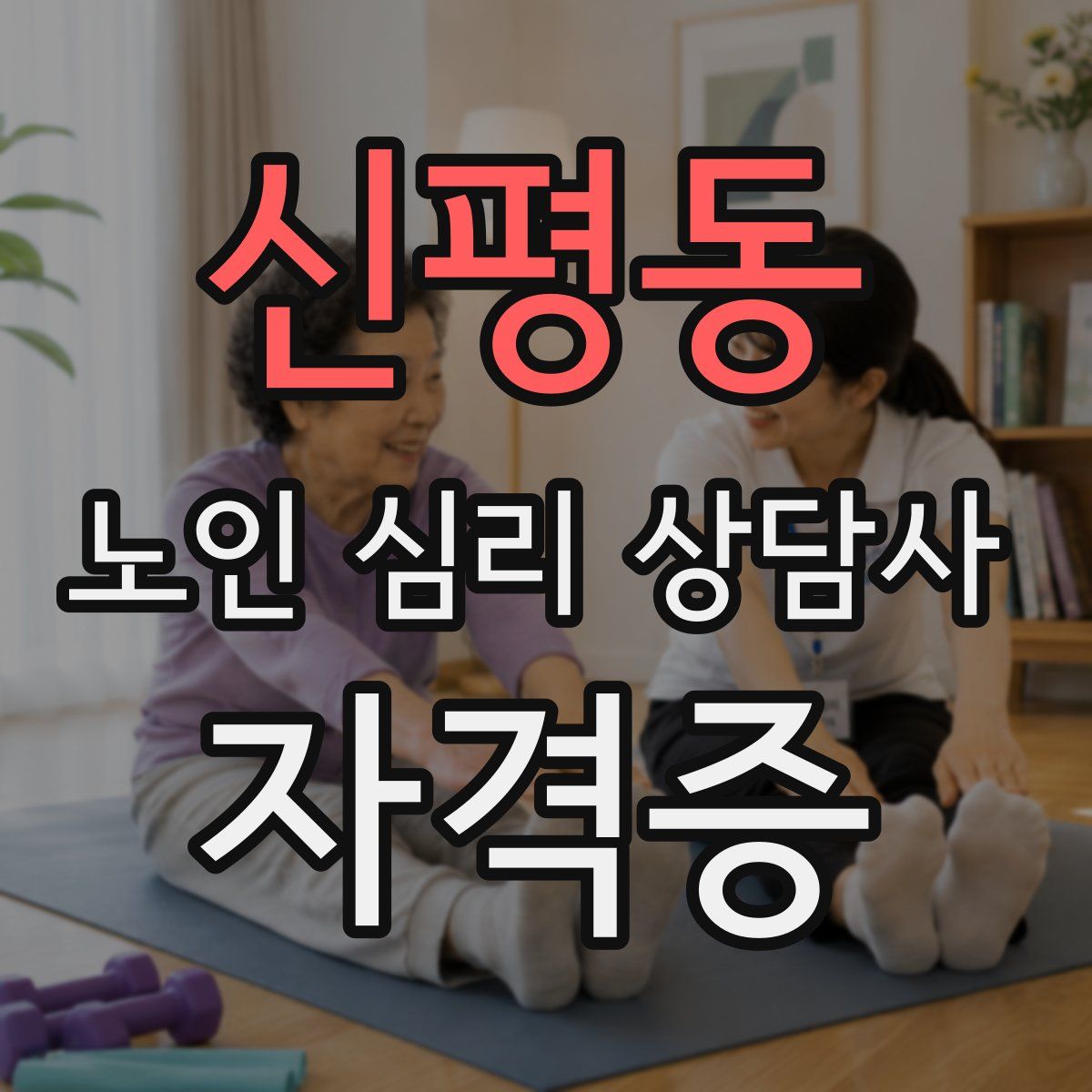 신평동 노인 심리 상담사 자격증